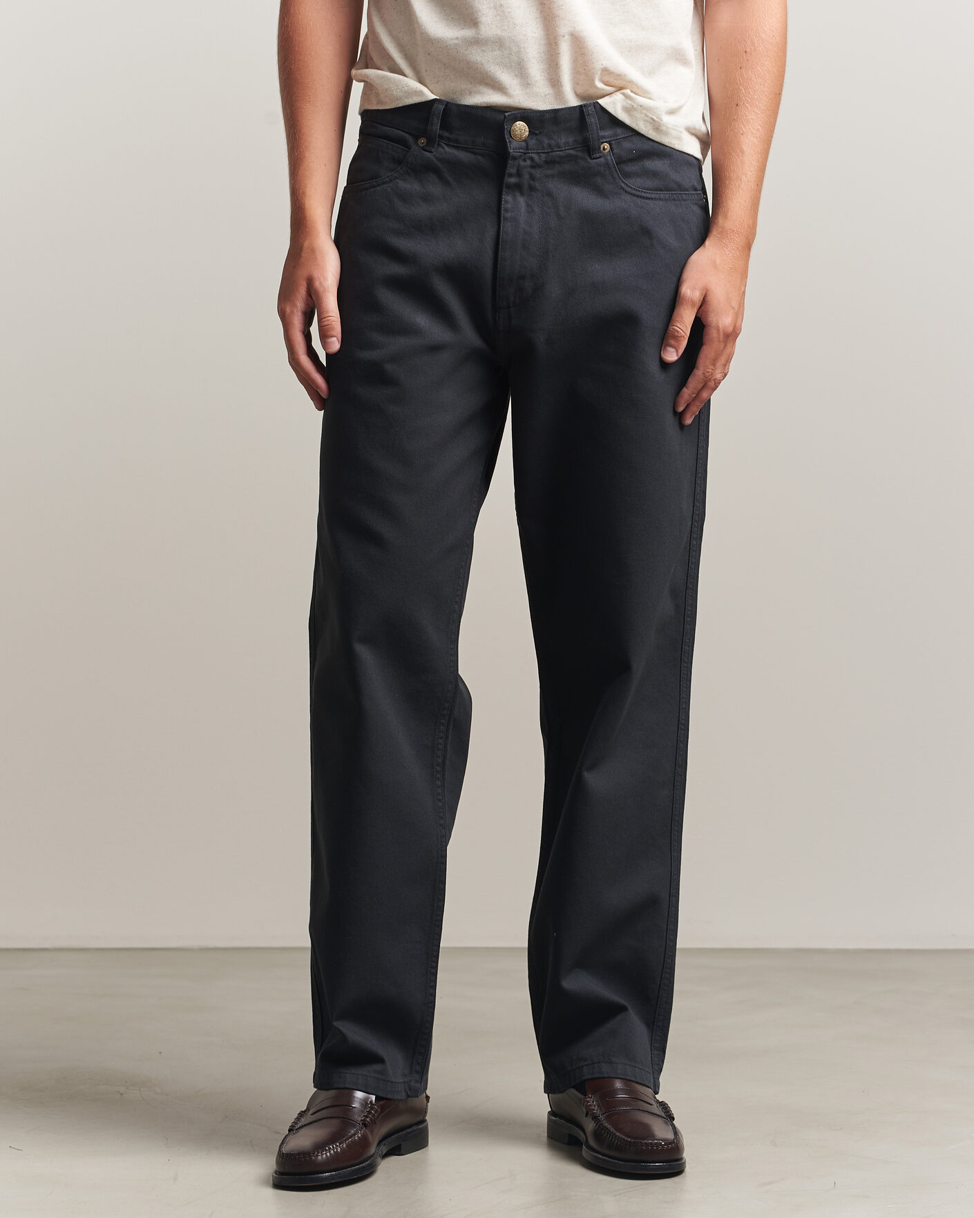 Men | Trousers | Palmes | Coarse Trousers Black