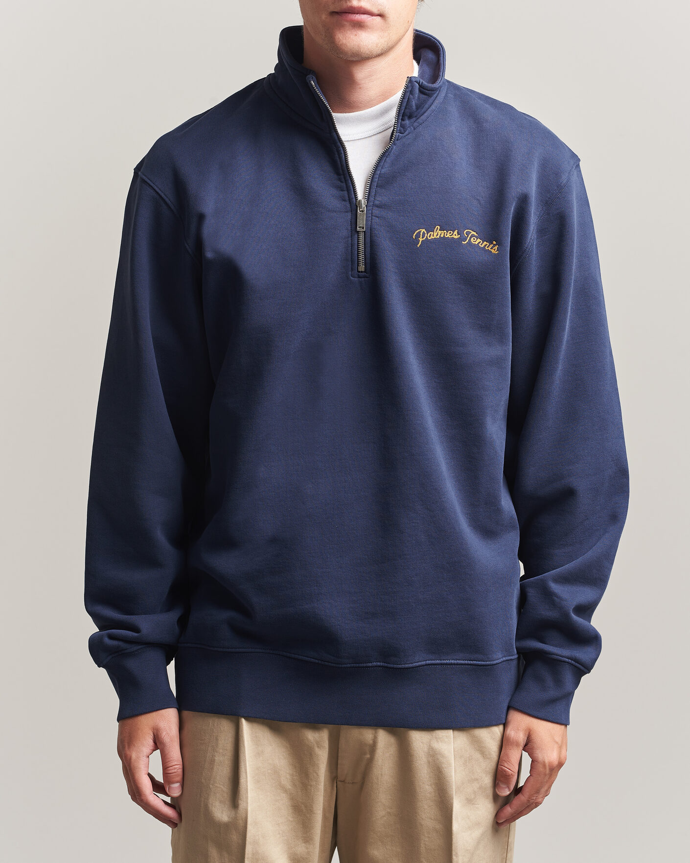 Men | Sweaters & Knitwear | Palmes | Western Zip Jacket Navy
