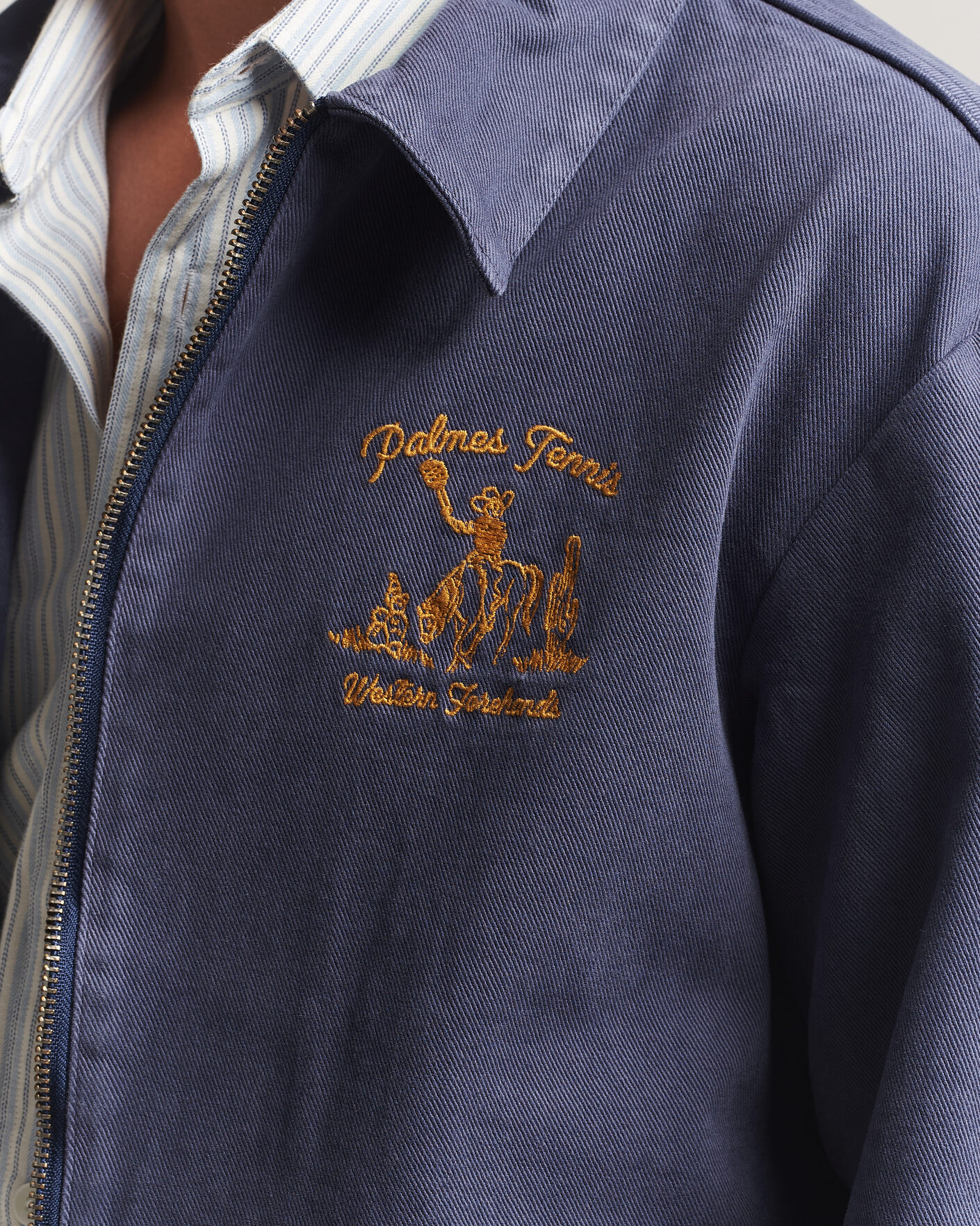 Men | Coats & Jackets | Palmes | Western Zip Jacket Navy