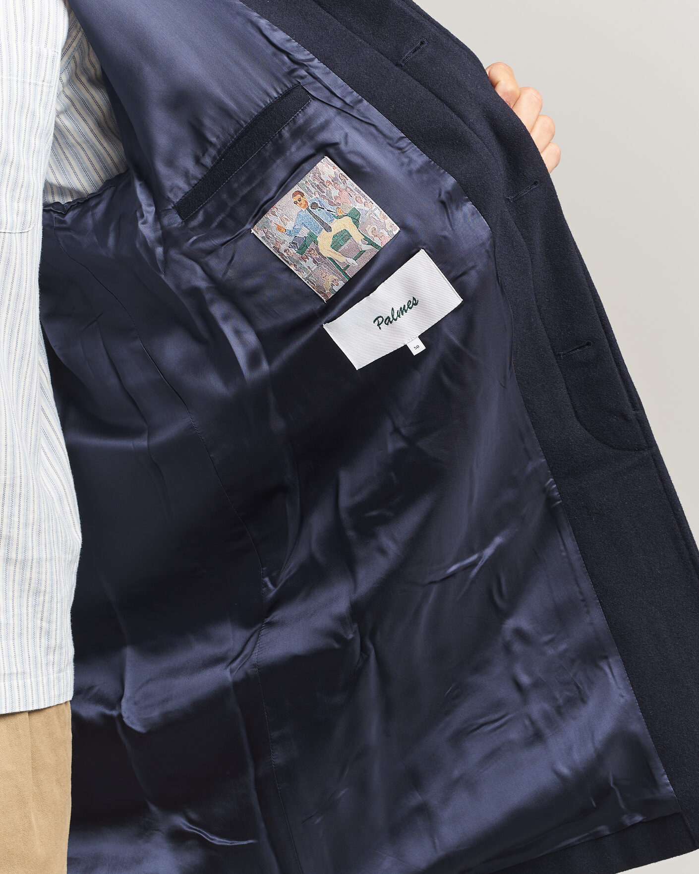 Men | Coats & Jackets | Palmes | Cedric Wool Coat Navy