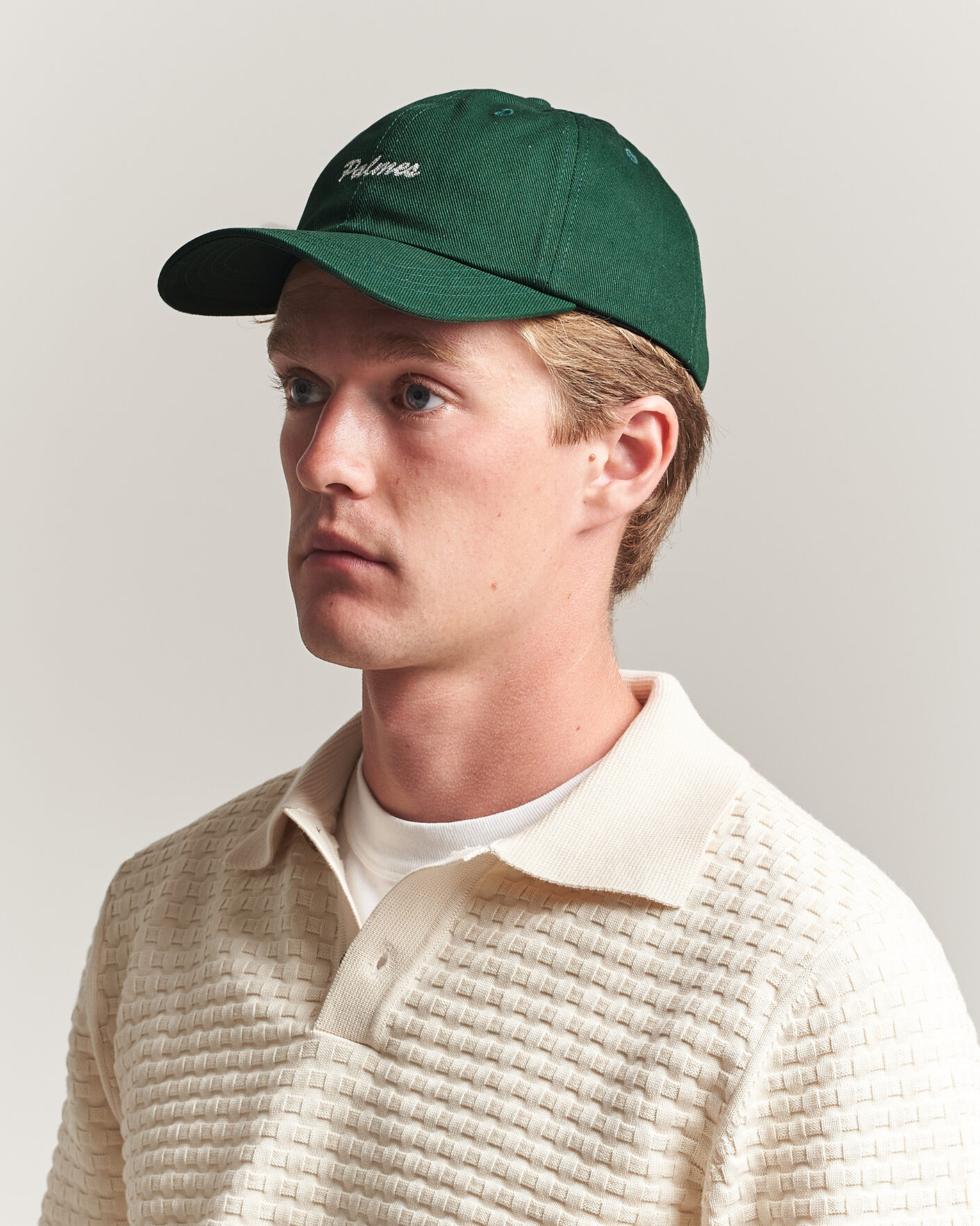 Men | Hats & Caps | Palmes | Logo 6-Panel Cap Dark Green