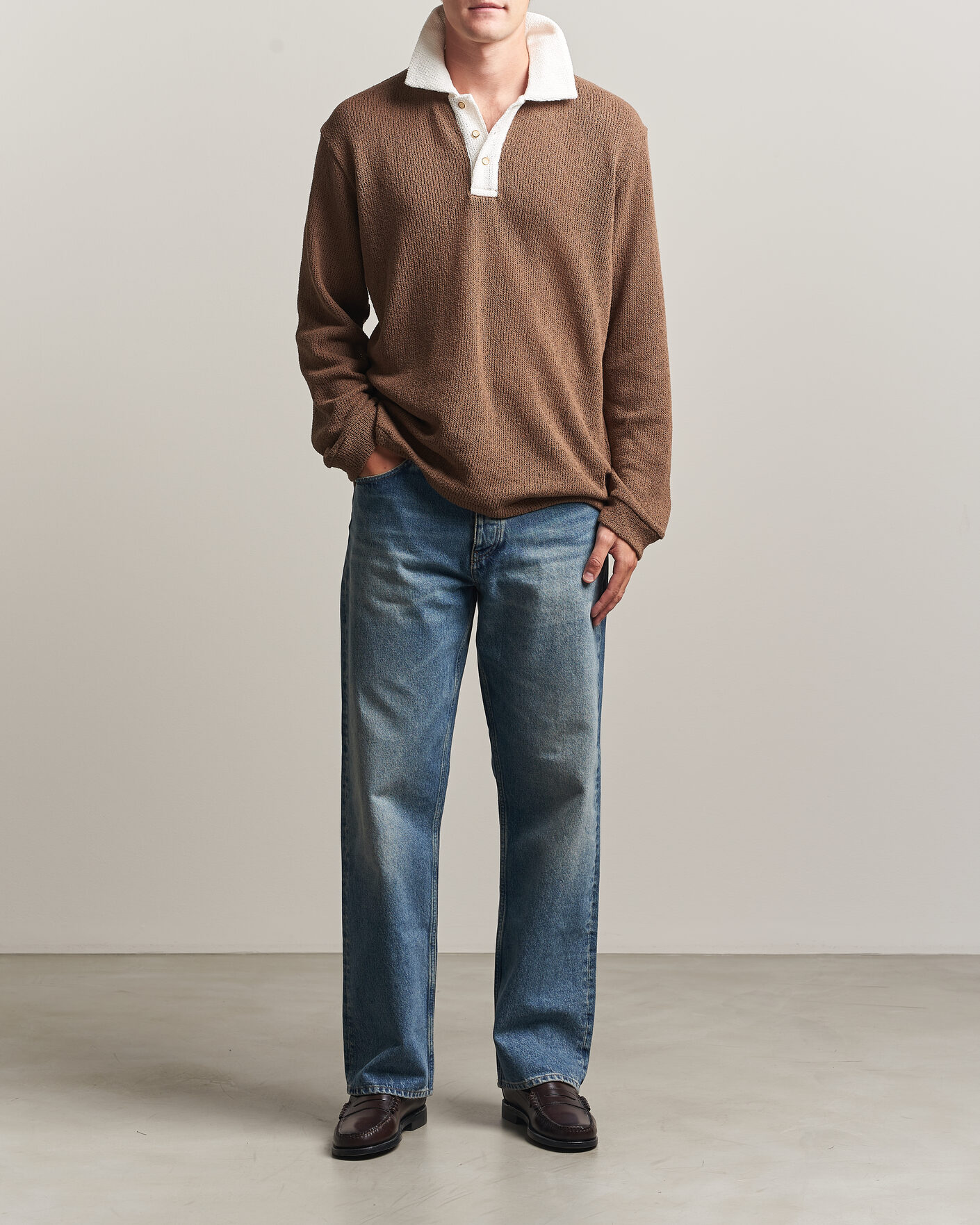 Men | Sweaters & Knitwear | Palmes | Knitted Rugby Brown