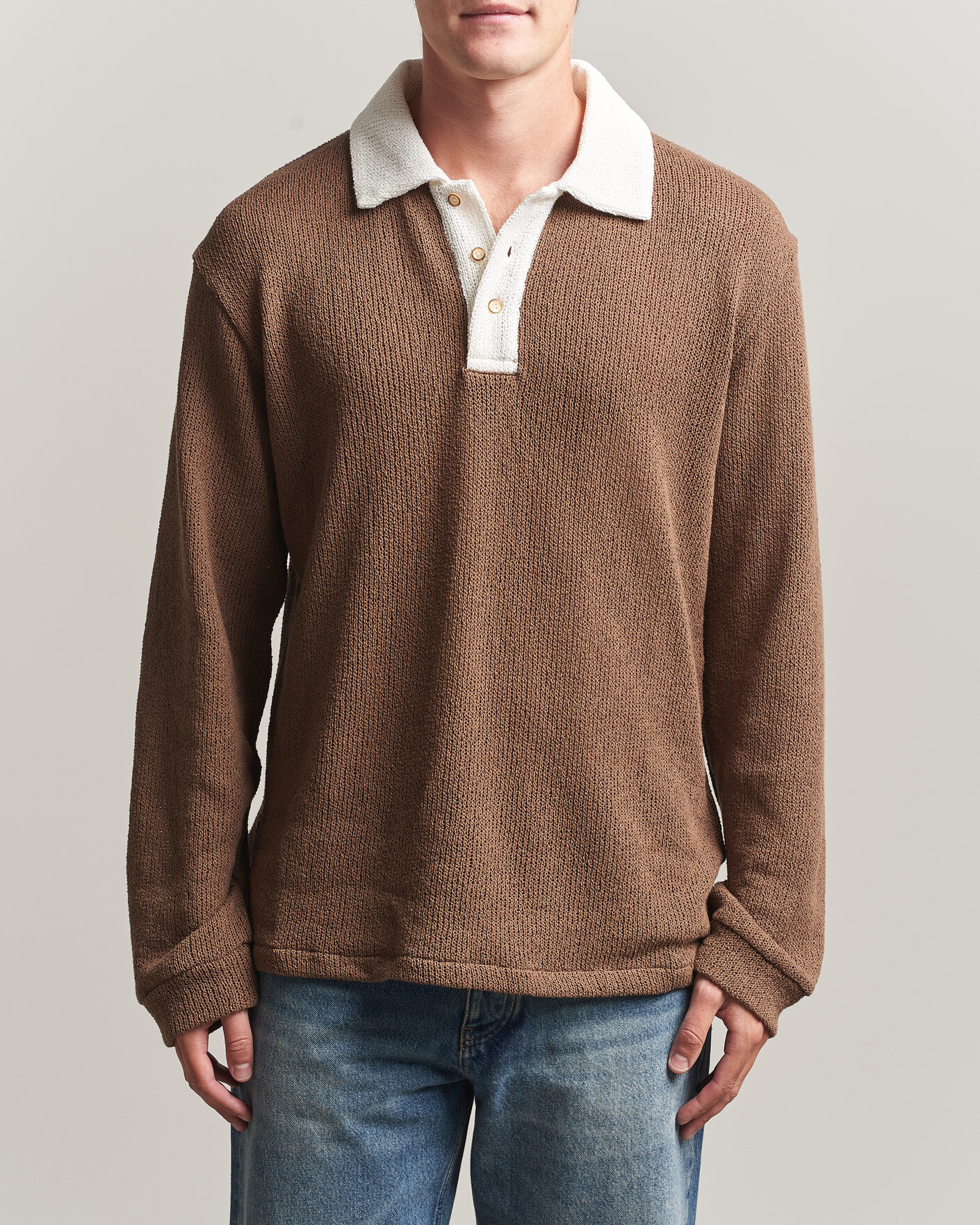 Men | Sweaters & Knitwear | Palmes | Knitted Rugby Brown