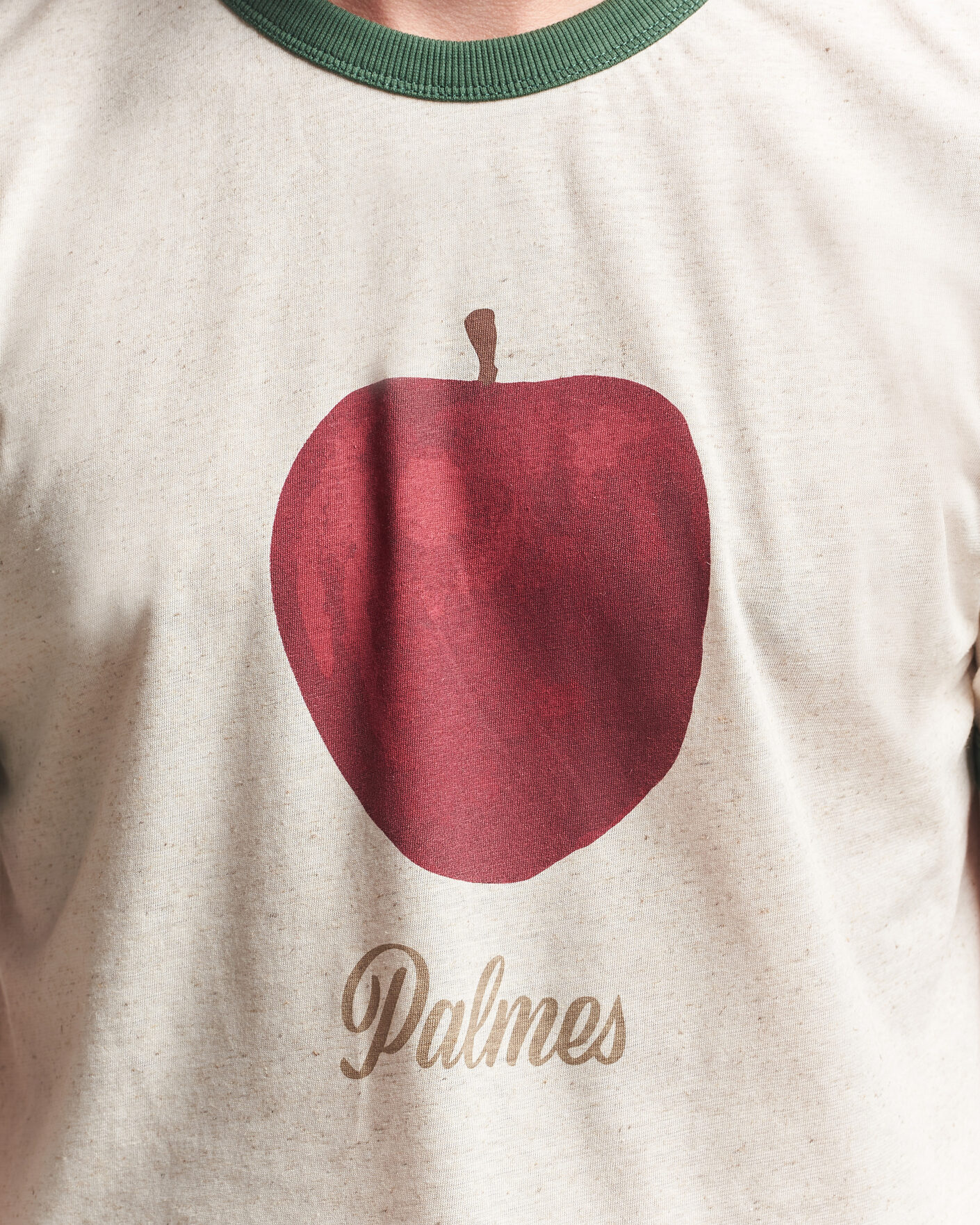 Men | T-Shirts | Palmes | Apple Ringer T-Shirt Broken White
