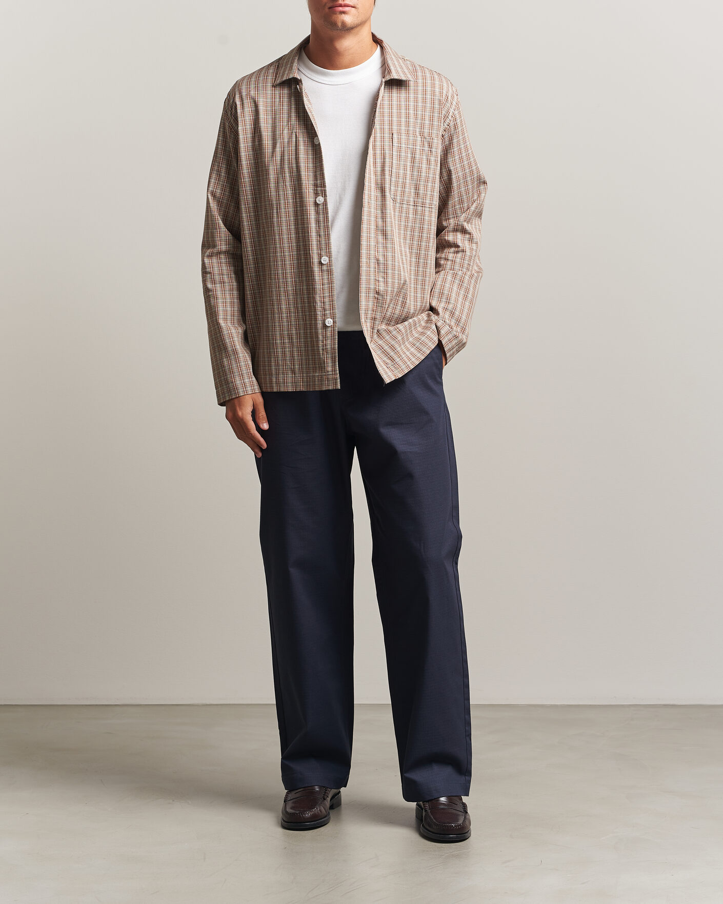 Men | Trousers | Palmes | Lucien Ripstop Trousers Navy