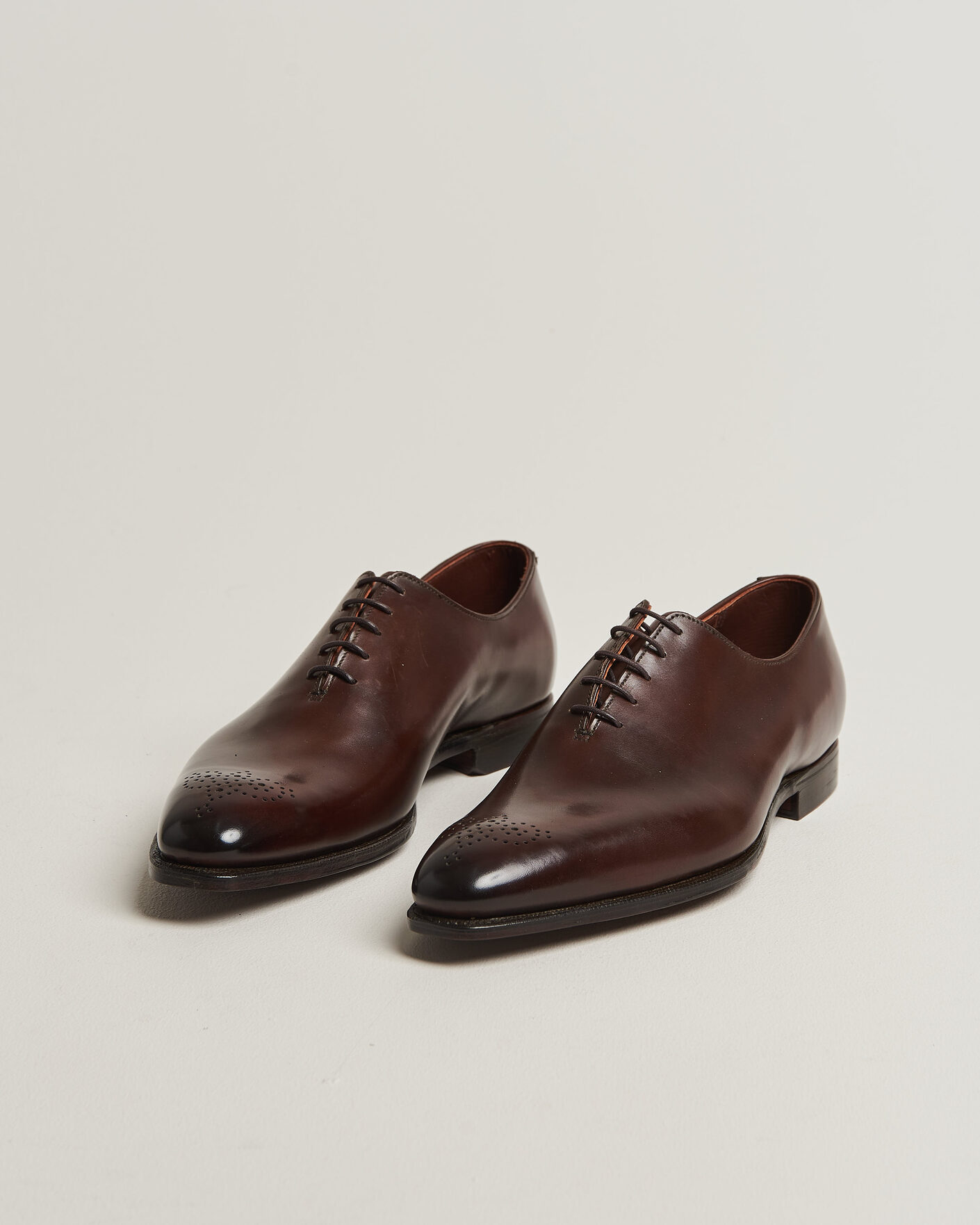 Men | Oxford Shoes | Crockett & Jones | Weymouth 2 Handgrade Wholecut Dk Brown Antique Calf