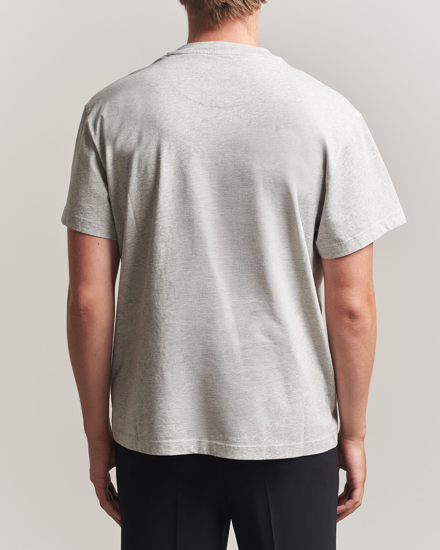 Jil Sander Short Sleeve Jil Logo T-Shirt Light Grey at CareOfCarl.com