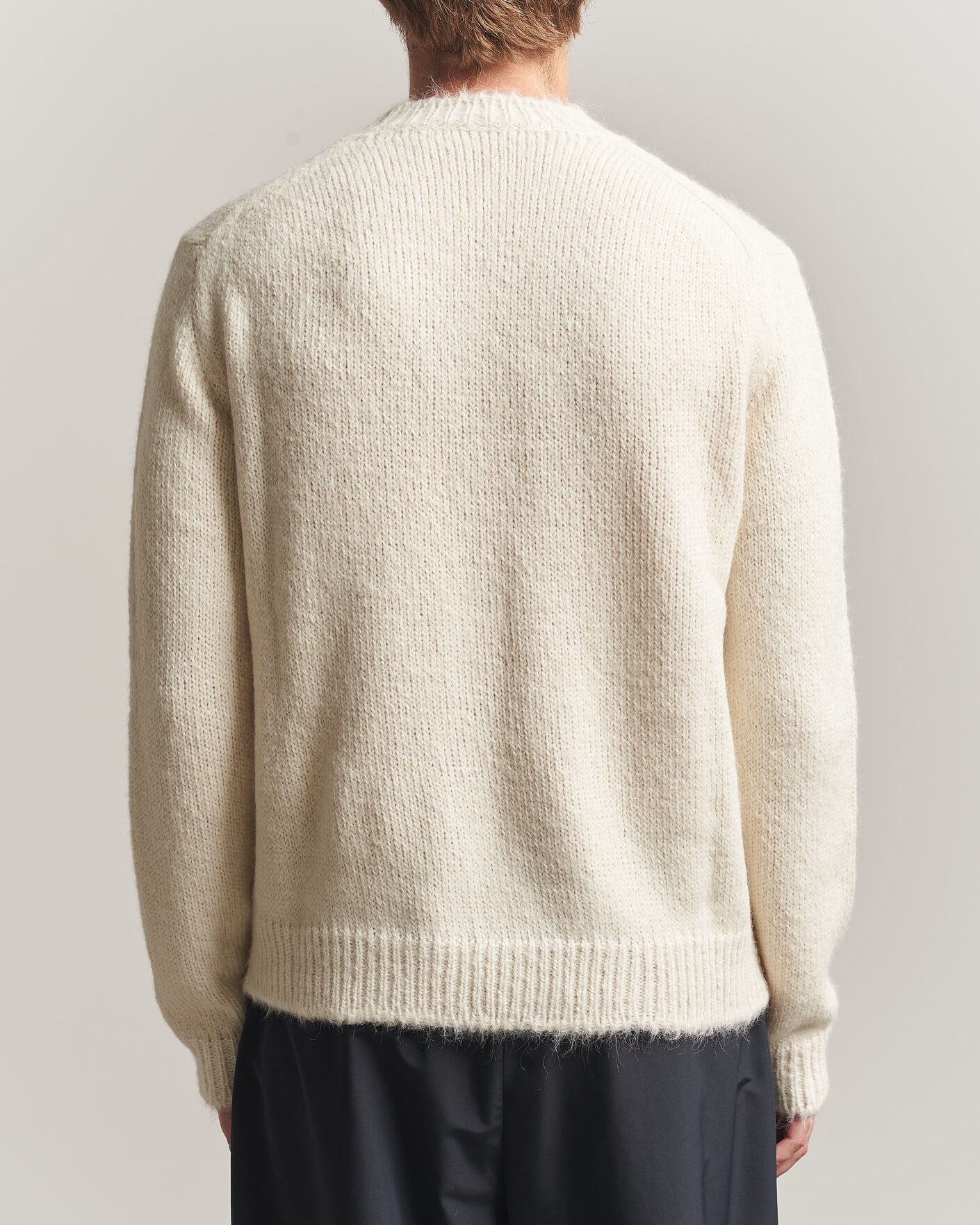 Men | Sweaters & Knitwear | Jil Sander | Rib Knit Sweater Off White