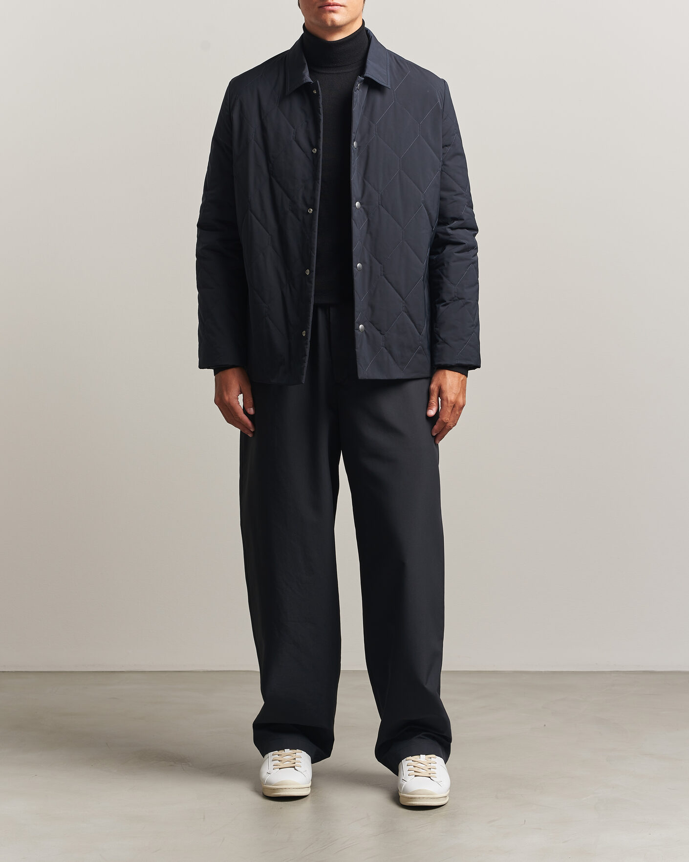 Men | Coats & Jackets | Jil Sander | Quilted Down Jacket Navy