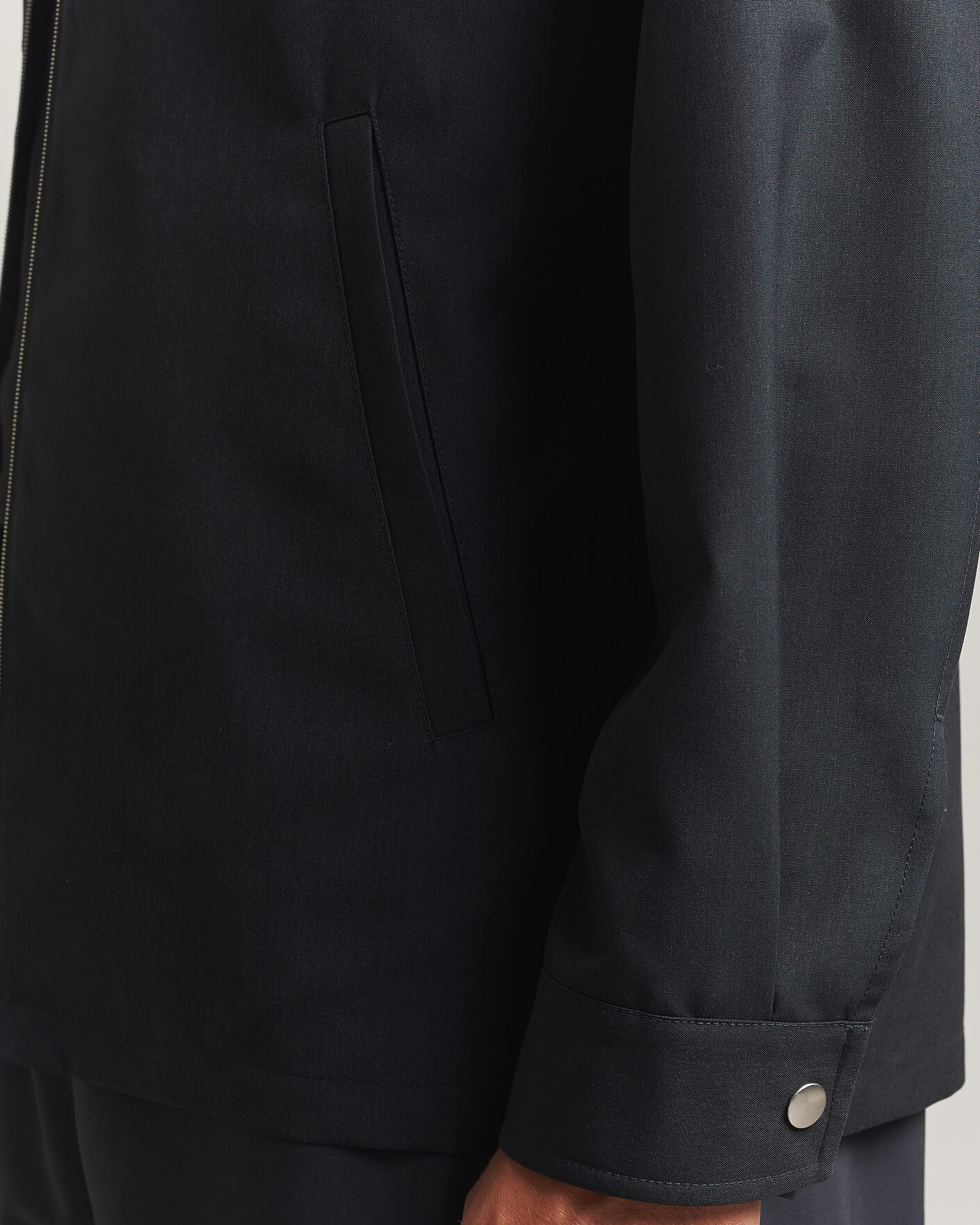 Men | Shirts | Jil Sander | Zip Shirt Jacket Charcoal