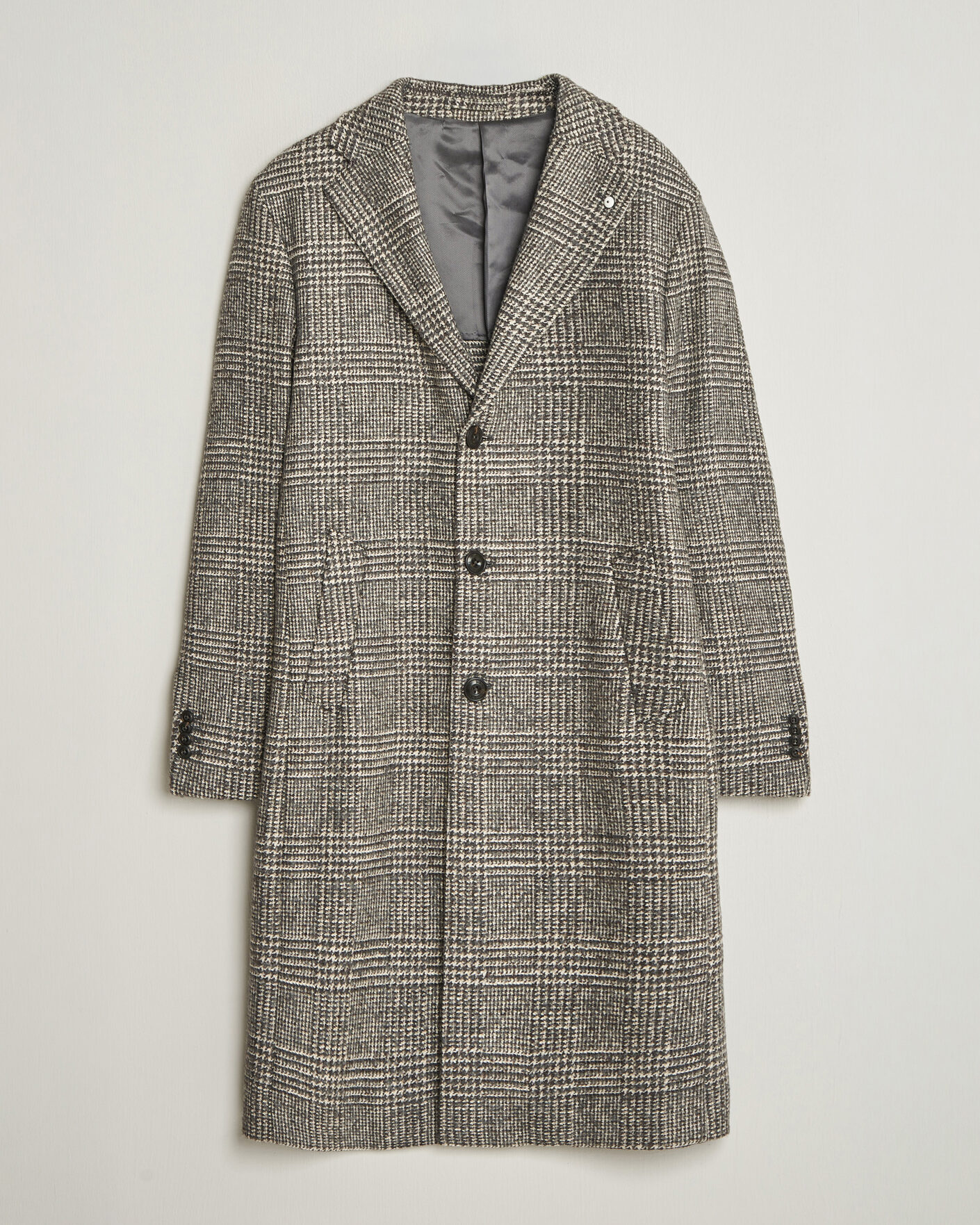 Men | Coats & Jackets | L.B.M. 1911 | Checked Wool Coat Grey