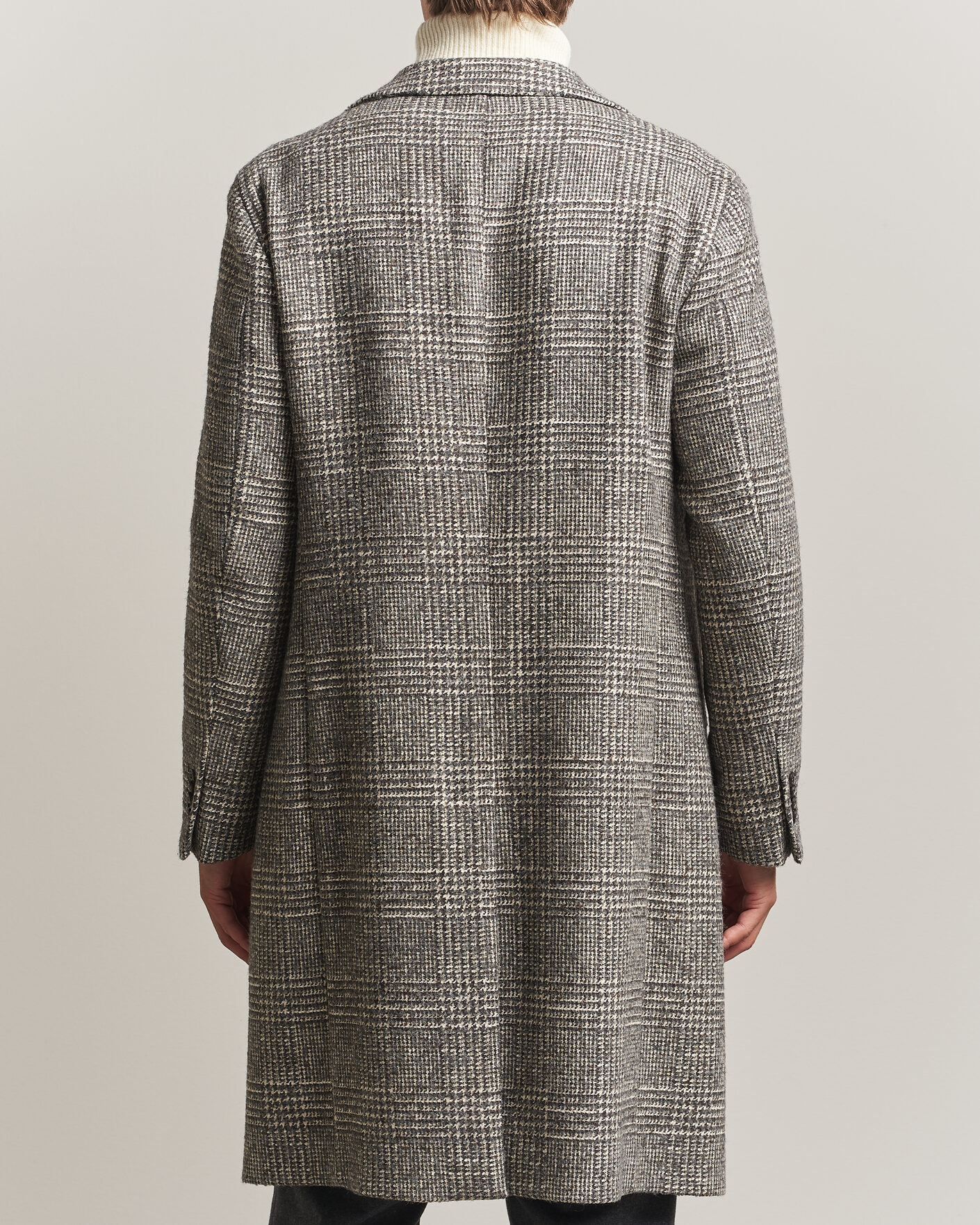 Men | Coats & Jackets | L.B.M. 1911 | Checked Wool Coat Grey