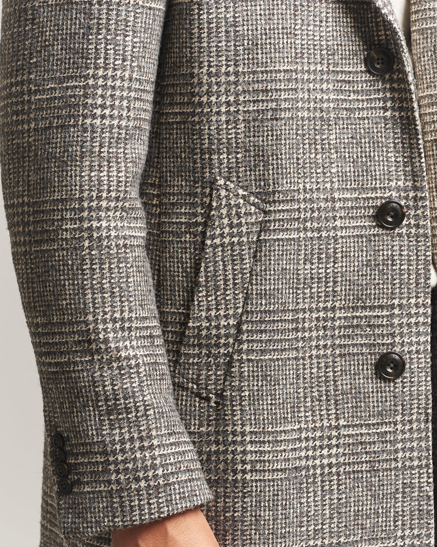 Men | Coats & Jackets | L.B.M. 1911 | Checked Wool Coat Grey