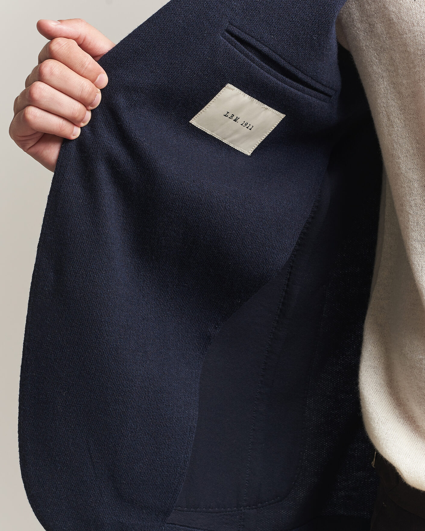 Men | Blazers | L.B.M. 1911 | Jack Knitted Cashmere Mix Blazer Navy
