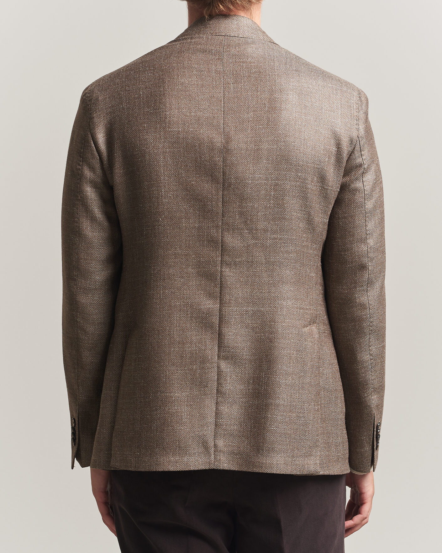 Men | Blazers | L.B.M. 1911 | Jack Wool/Silk Hopsack Blazer Brown