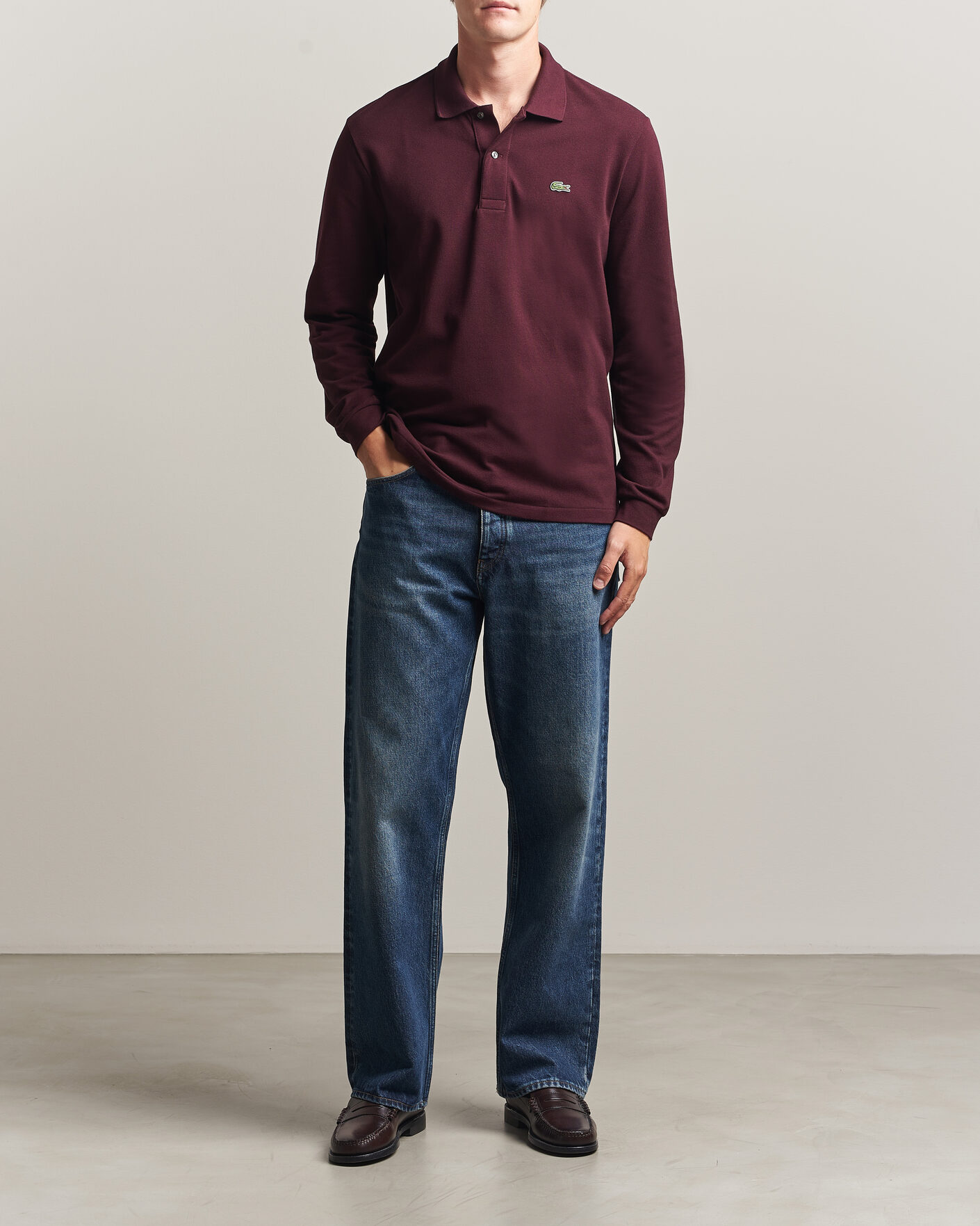 Men | Polo Shirts | Lacoste | Original Long Sleeve Polo Piké Oxalis