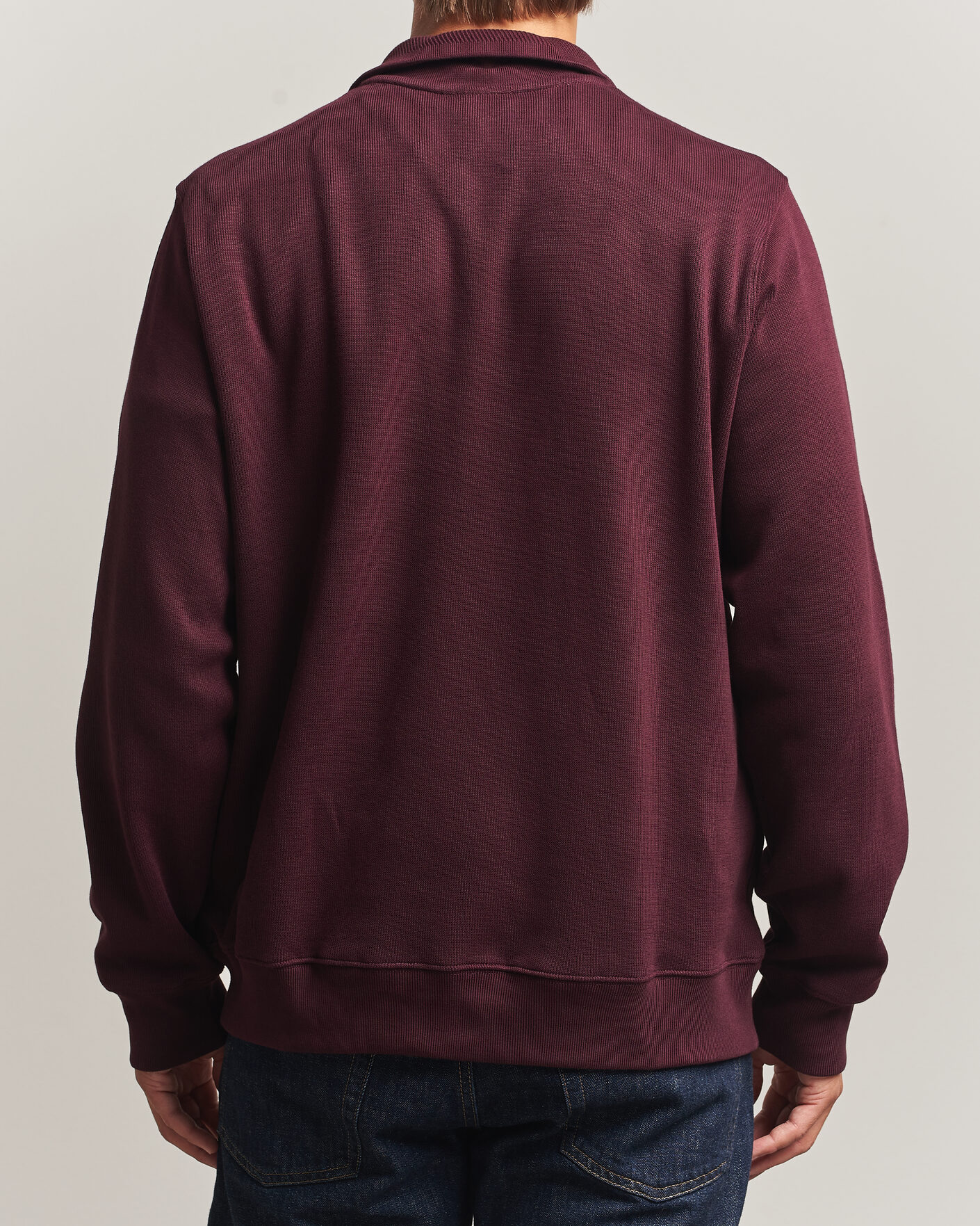 Men | Sweaters & Knitwear | Lacoste | Rib Interlock Half Zip Oxalis