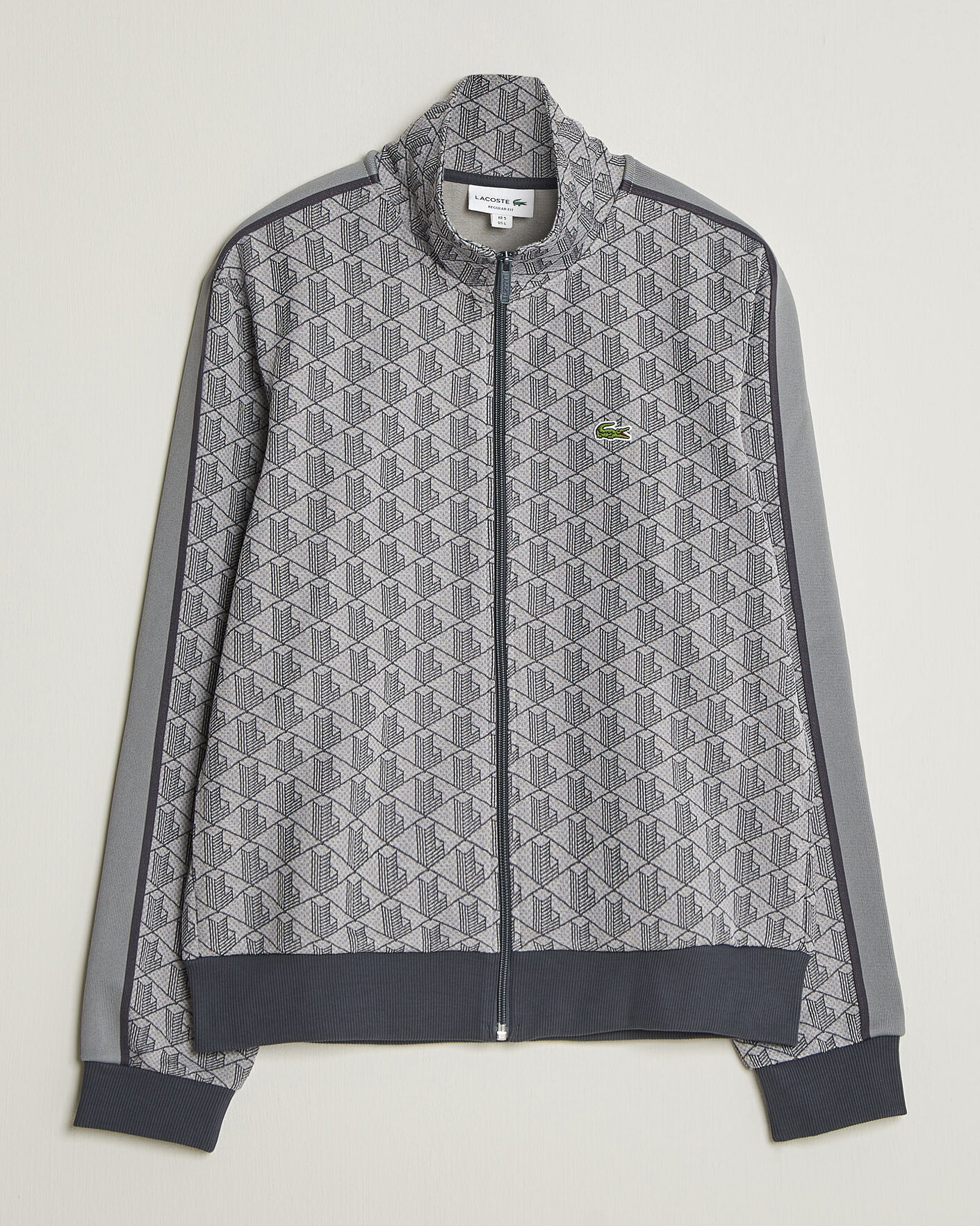 Men | Sweaters & Knitwear | Lacoste | Monogram Track Jacket Calluna/Graphite