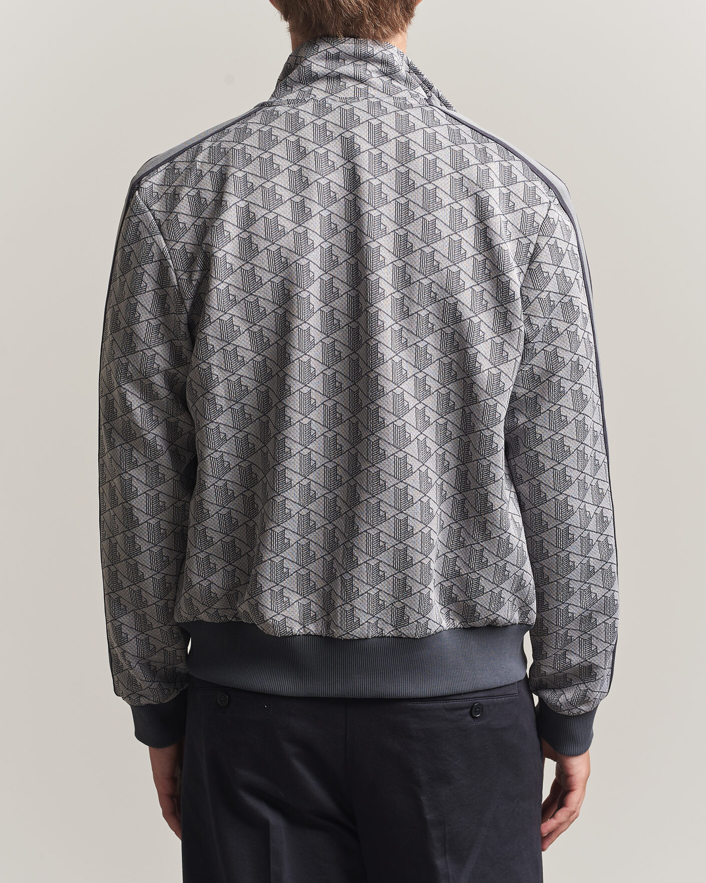 Men | Sweaters & Knitwear | Lacoste | Monogram Track Jacket Calluna/Graphite
