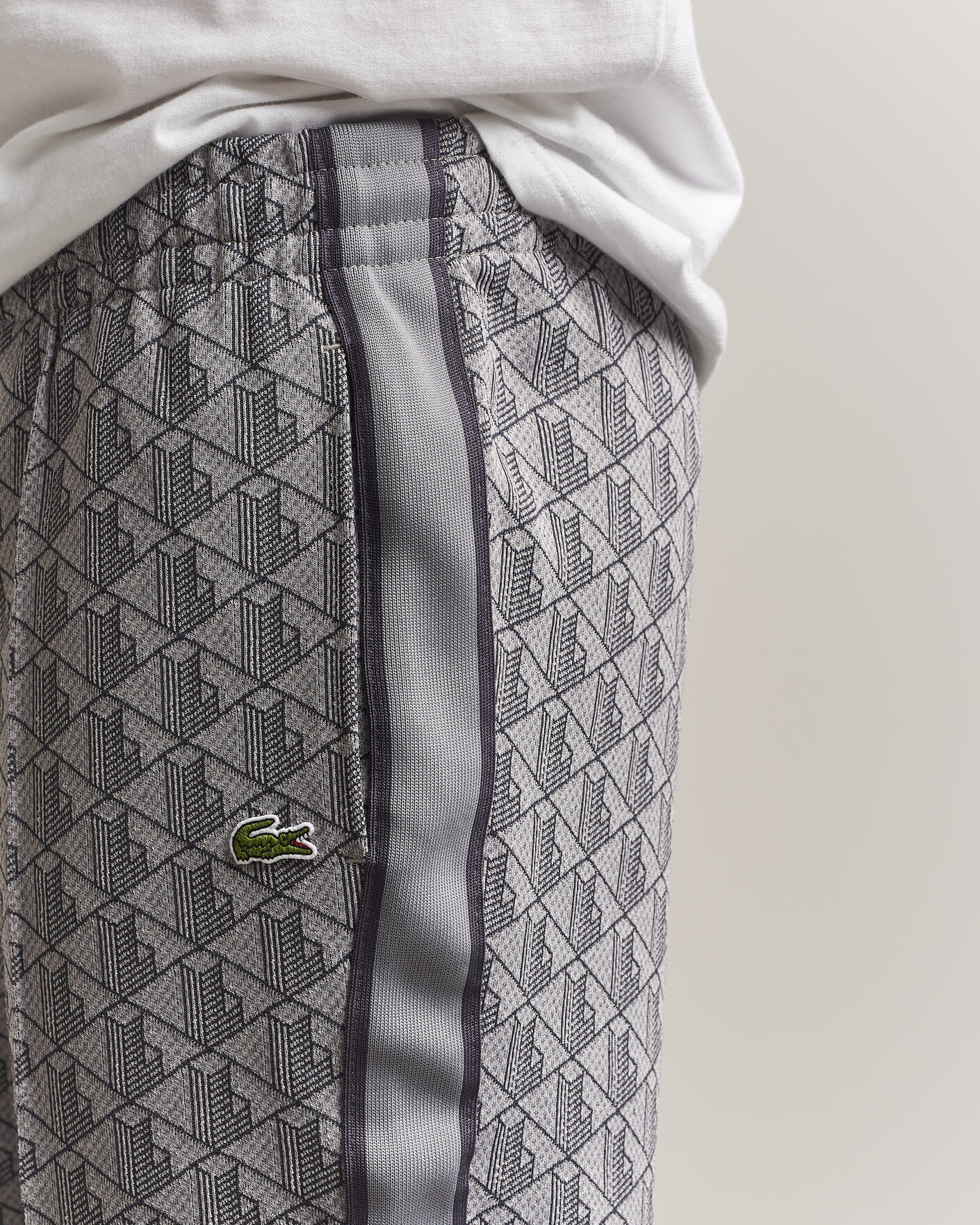 Men | Trousers | Lacoste | Monogram Track Pants Calluna/Graphite
