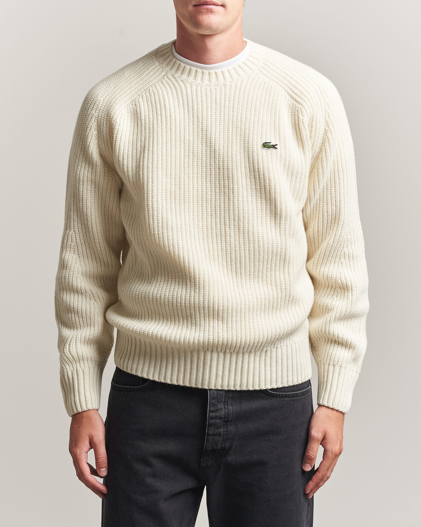 Men | Sweaters & Knitwear | Lacoste | Heavy Wool Knitted Sweater Lapland