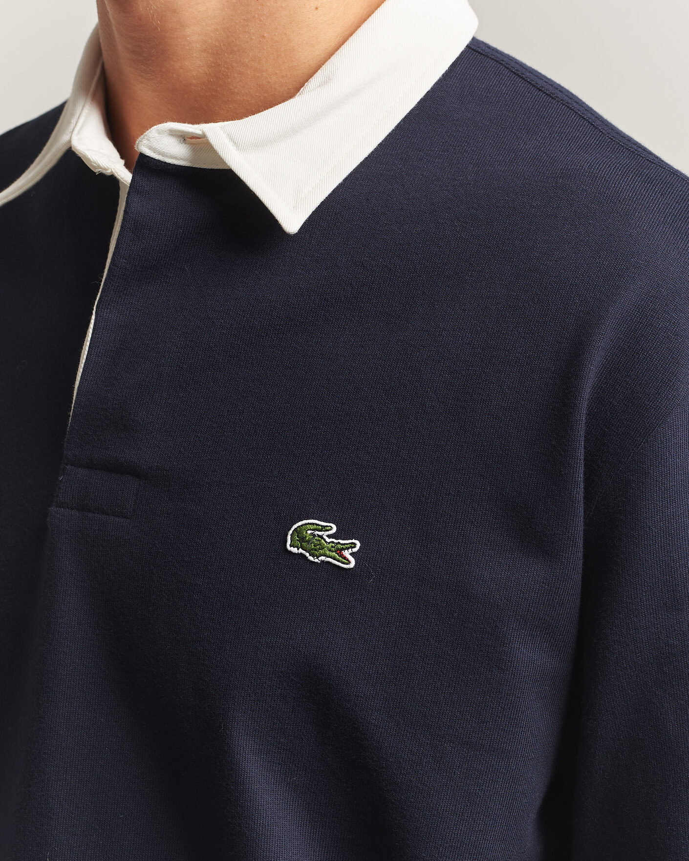 Men | Sweaters & Knitwear | Lacoste | Heavy Cotton Rugger Dark Navy