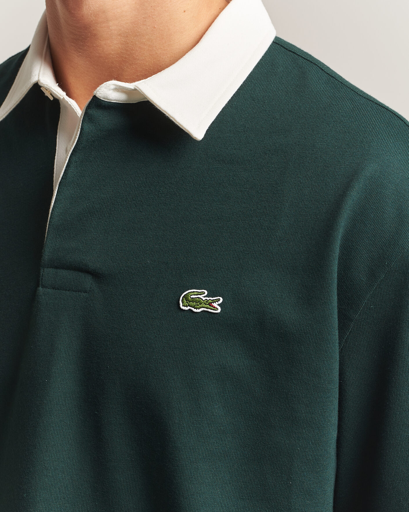 Men | Sweaters & Knitwear | Lacoste | Heavy Cotton Rugger Sinople