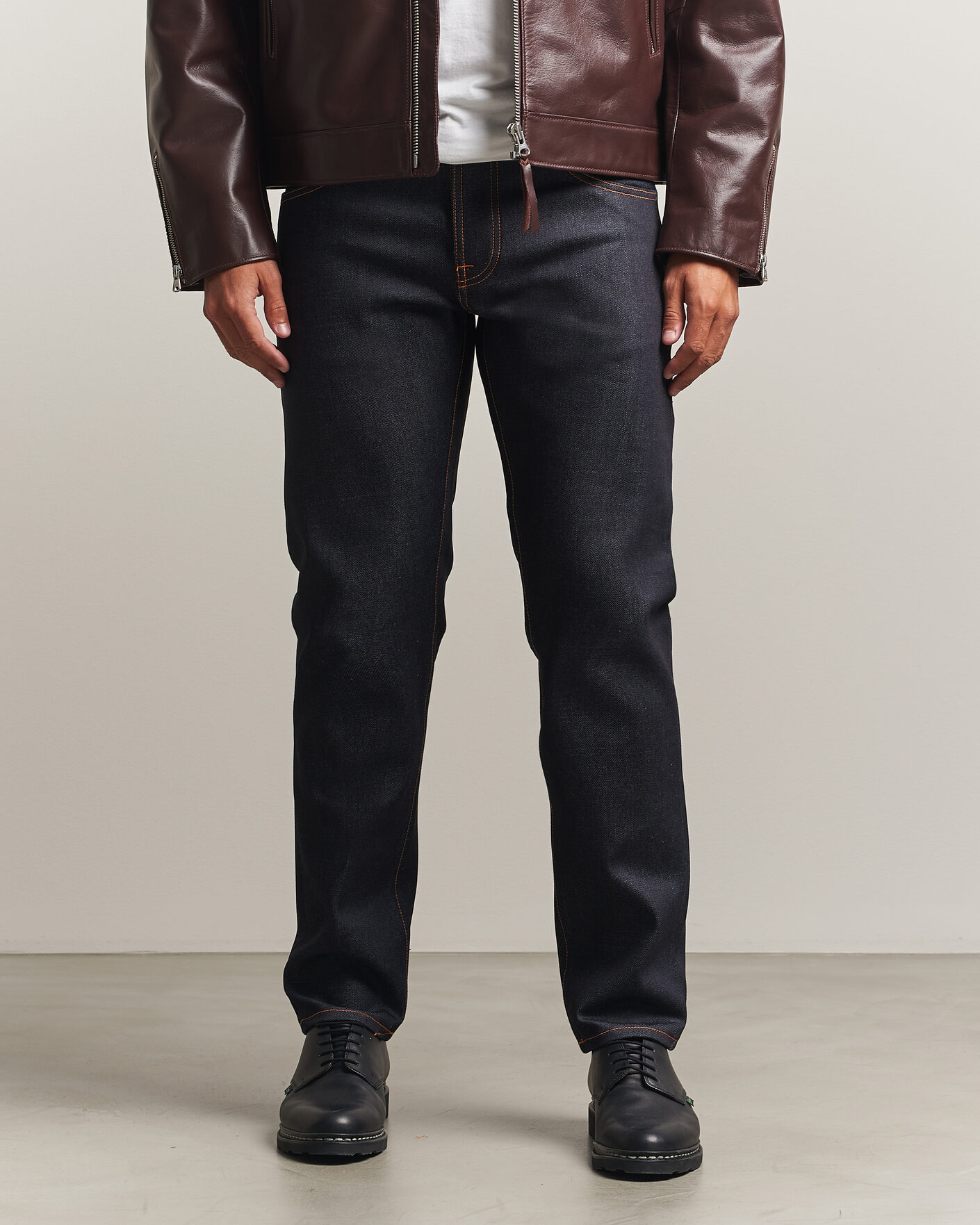 Men | Jeans | Nudie Jeans | Solid Ollie Jeans Dry Japan Selvage
