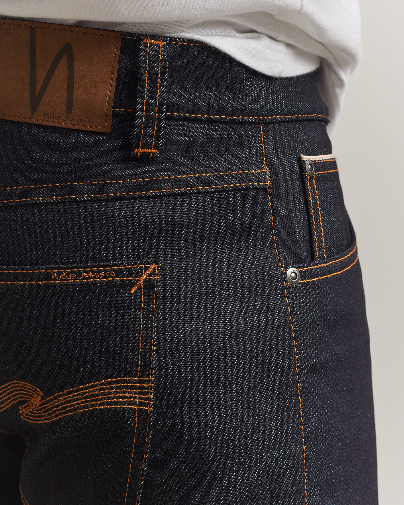 Men | Jeans | Nudie Jeans | Solid Ollie Jeans Dry Japan Selvage