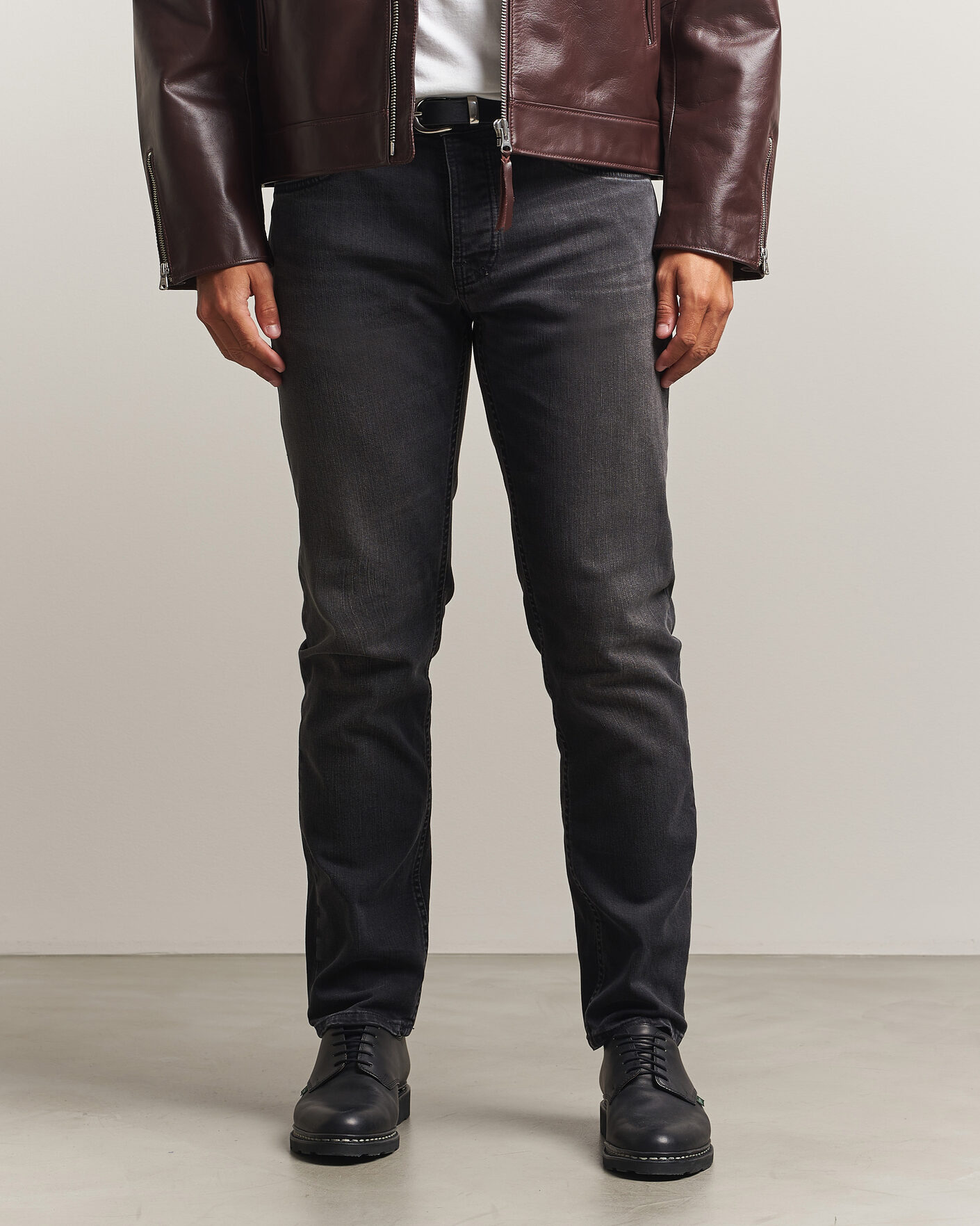 Men | Jeans | Nudie Jeans | Solid Ollie Jeans Black Mist