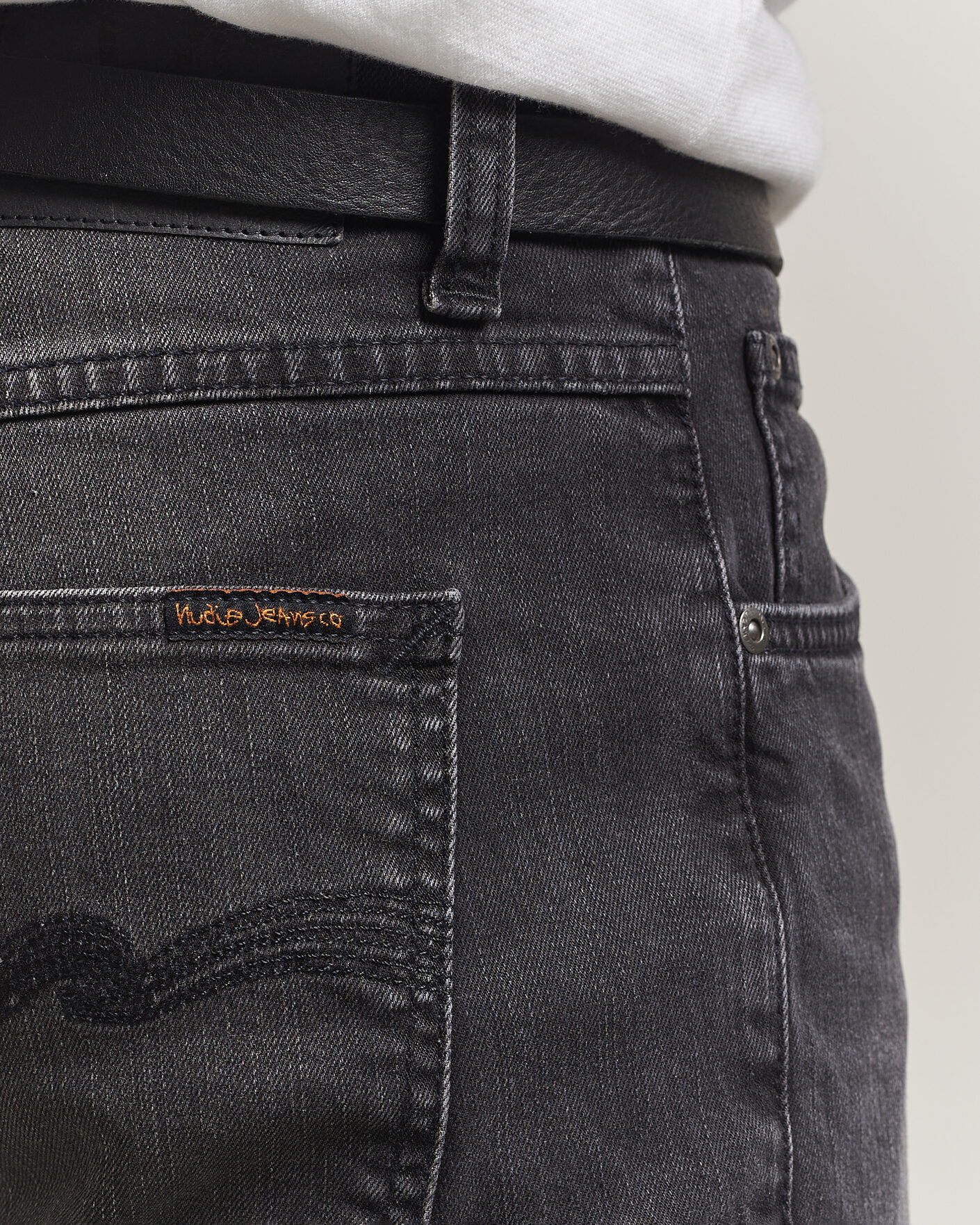 Men | Jeans | Nudie Jeans | Solid Ollie Jeans Black Mist