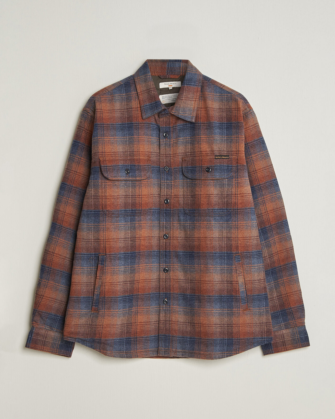 Men | Shirts | Nudie Jeans | Glenn Padded Checked Overshirt Multi