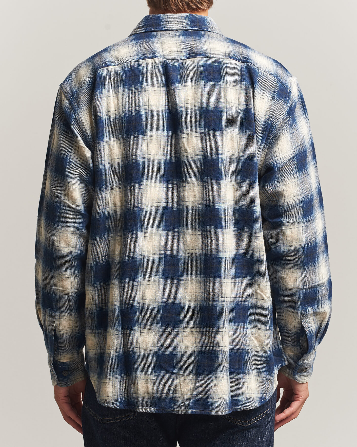 Men | Shirts | Nudie Jeans | Julian Worker Checked Shirt Blue