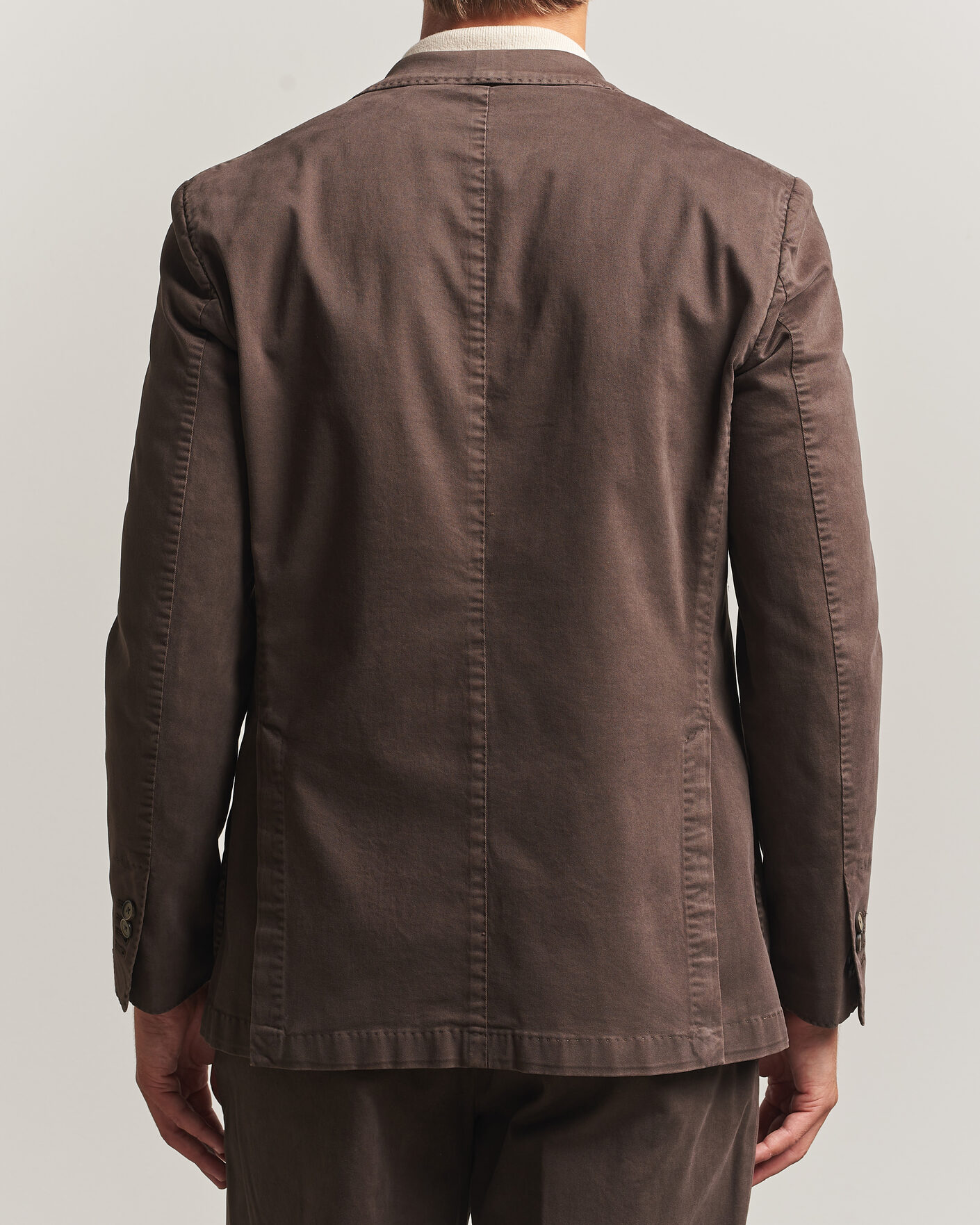 Men | Blazers | Santaniello | Washed Cotton Patch Pocket Blazer Brown