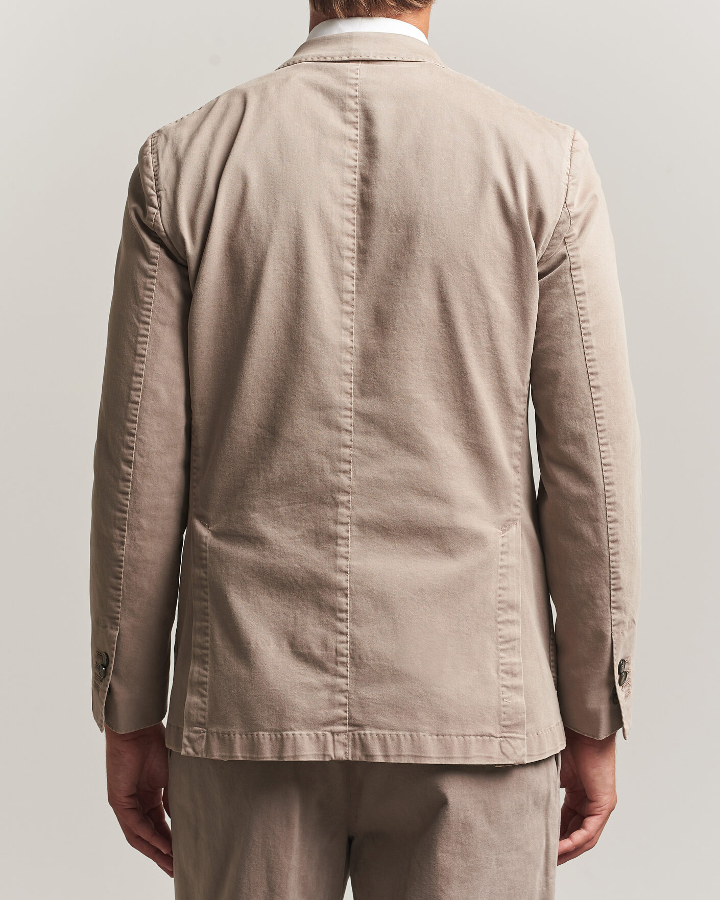 Men | Blazers | Santaniello | Washed Cotton Patch Pocket Blazer Taupe
