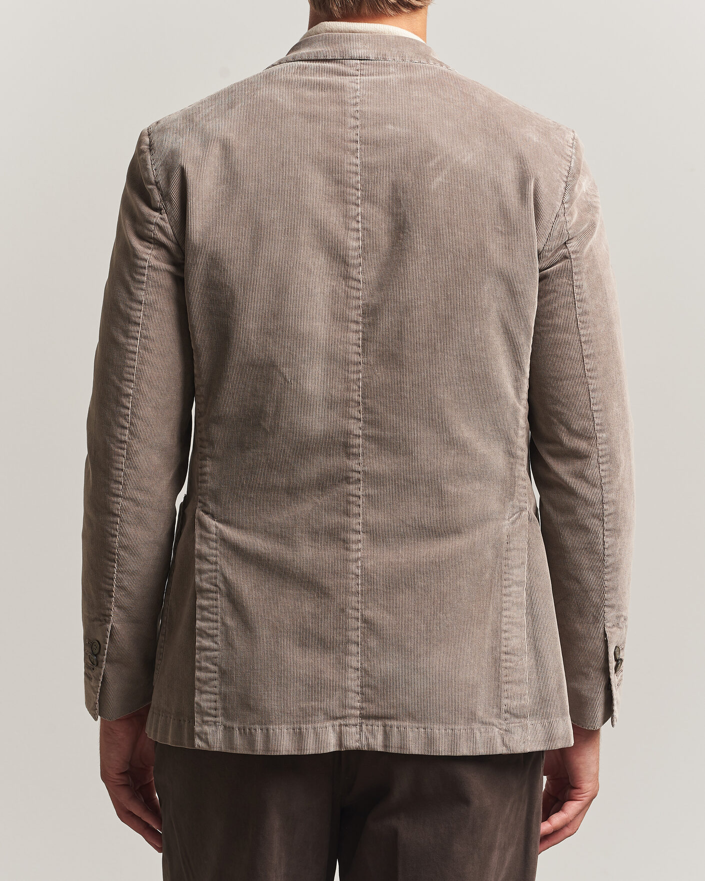 Men | Blazers | Santaniello | Corduroy Patch Pocket Blazer Taupe