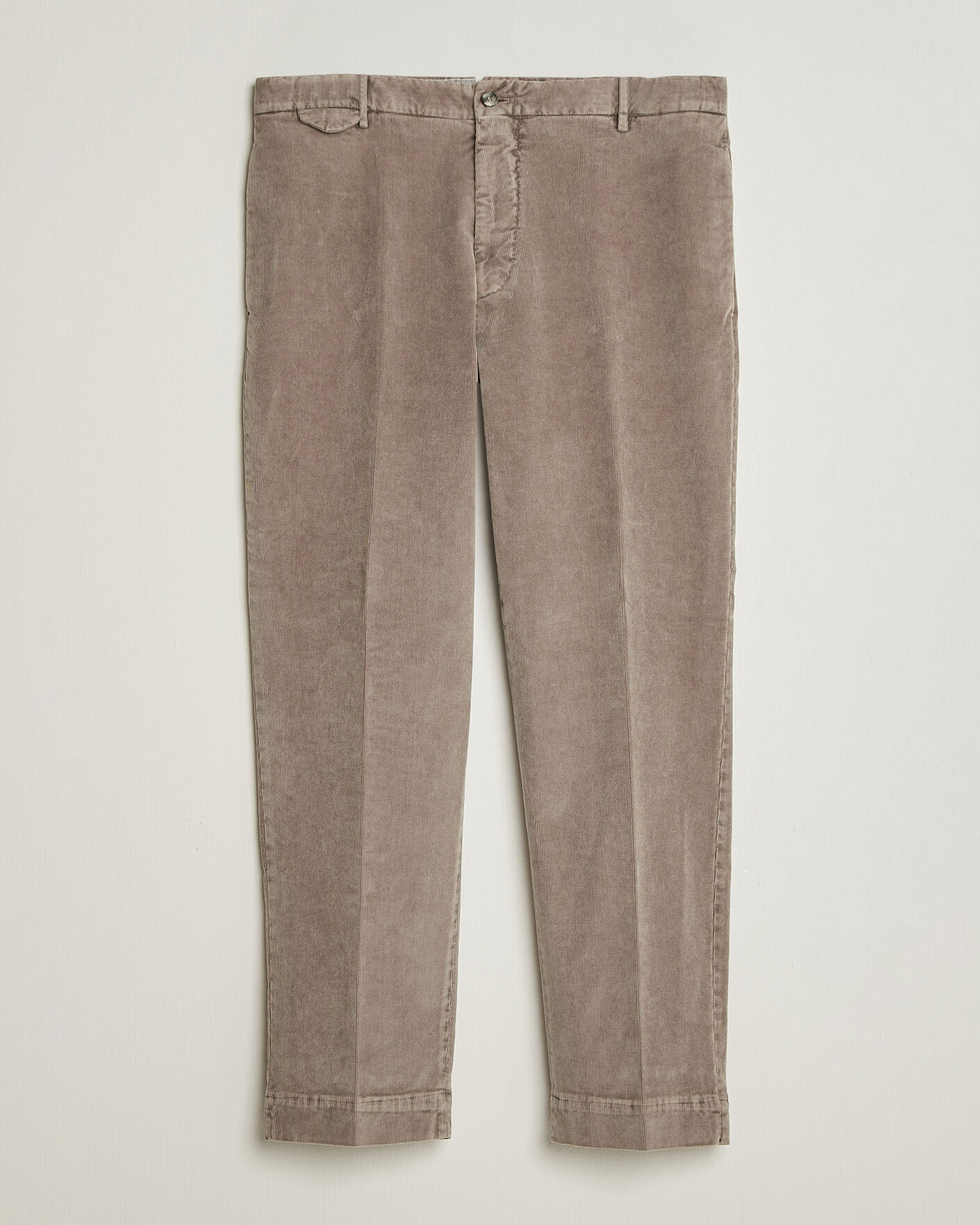 Men | Trousers | Santaniello | Corduroy Trousers Taupe