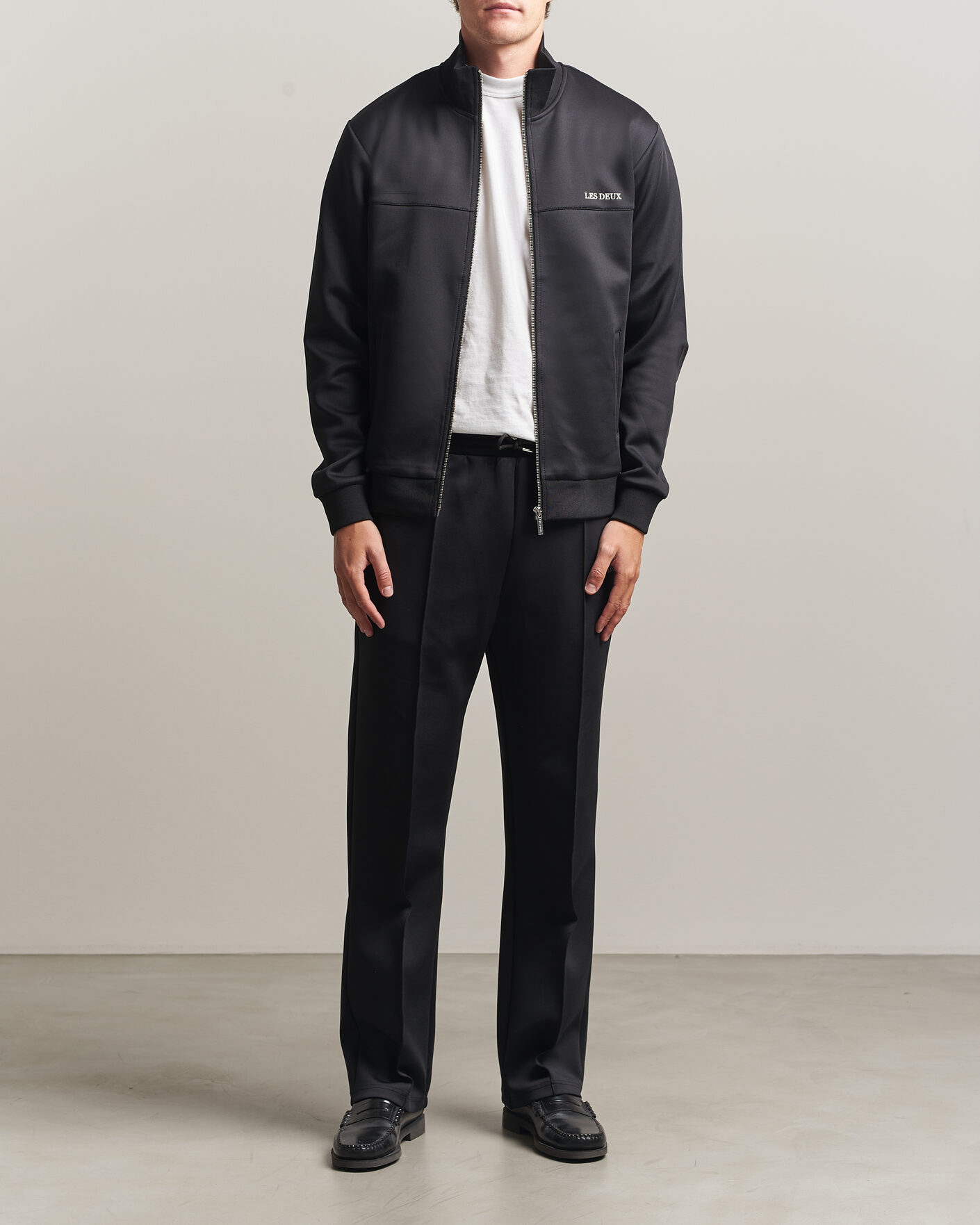 Men | Sweaters & Knitwear | LES DEUX | Ballier Track Jacket Black