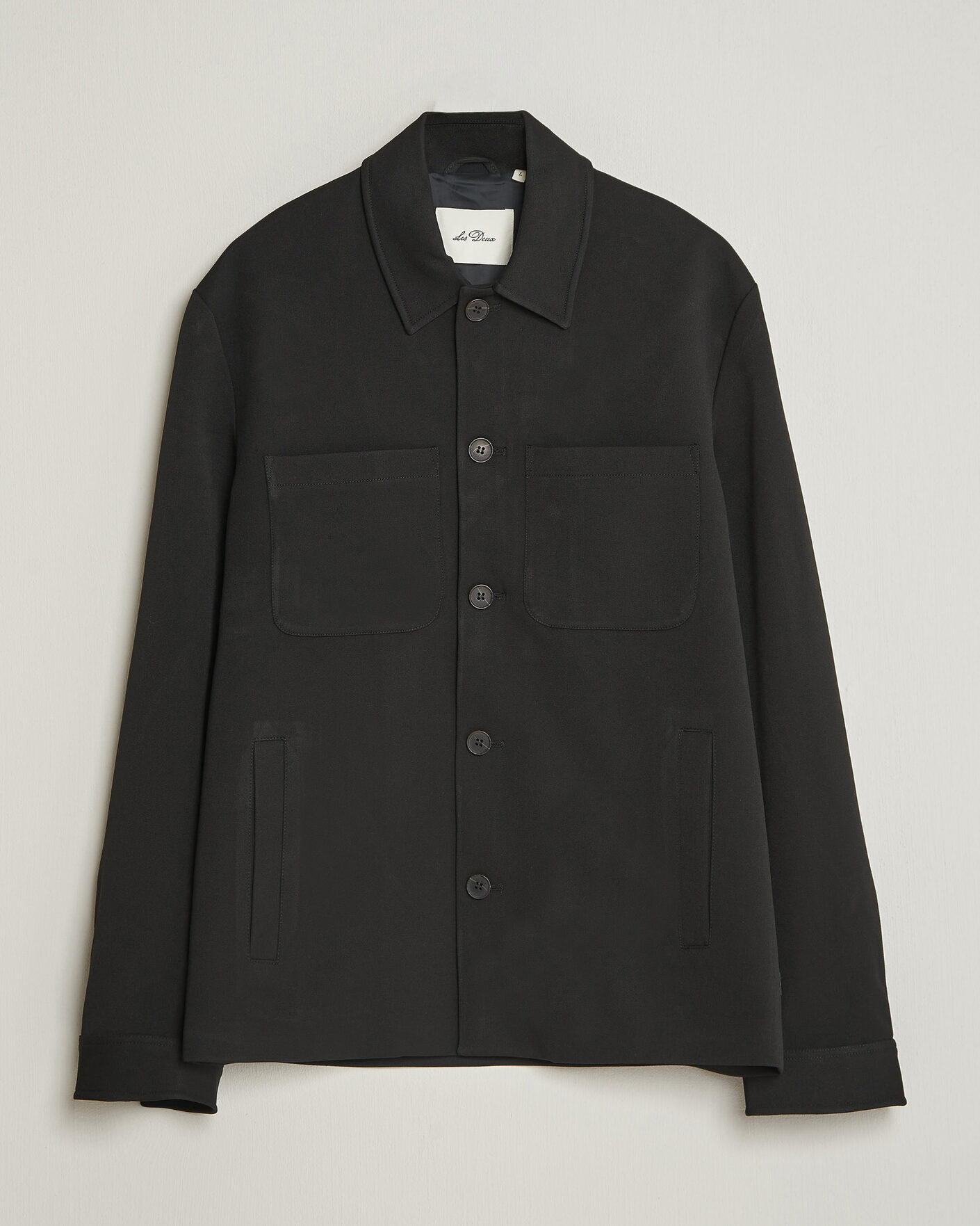 Men | Shirts | LES DEUX | Marsielle Hybrid Jacket Black
