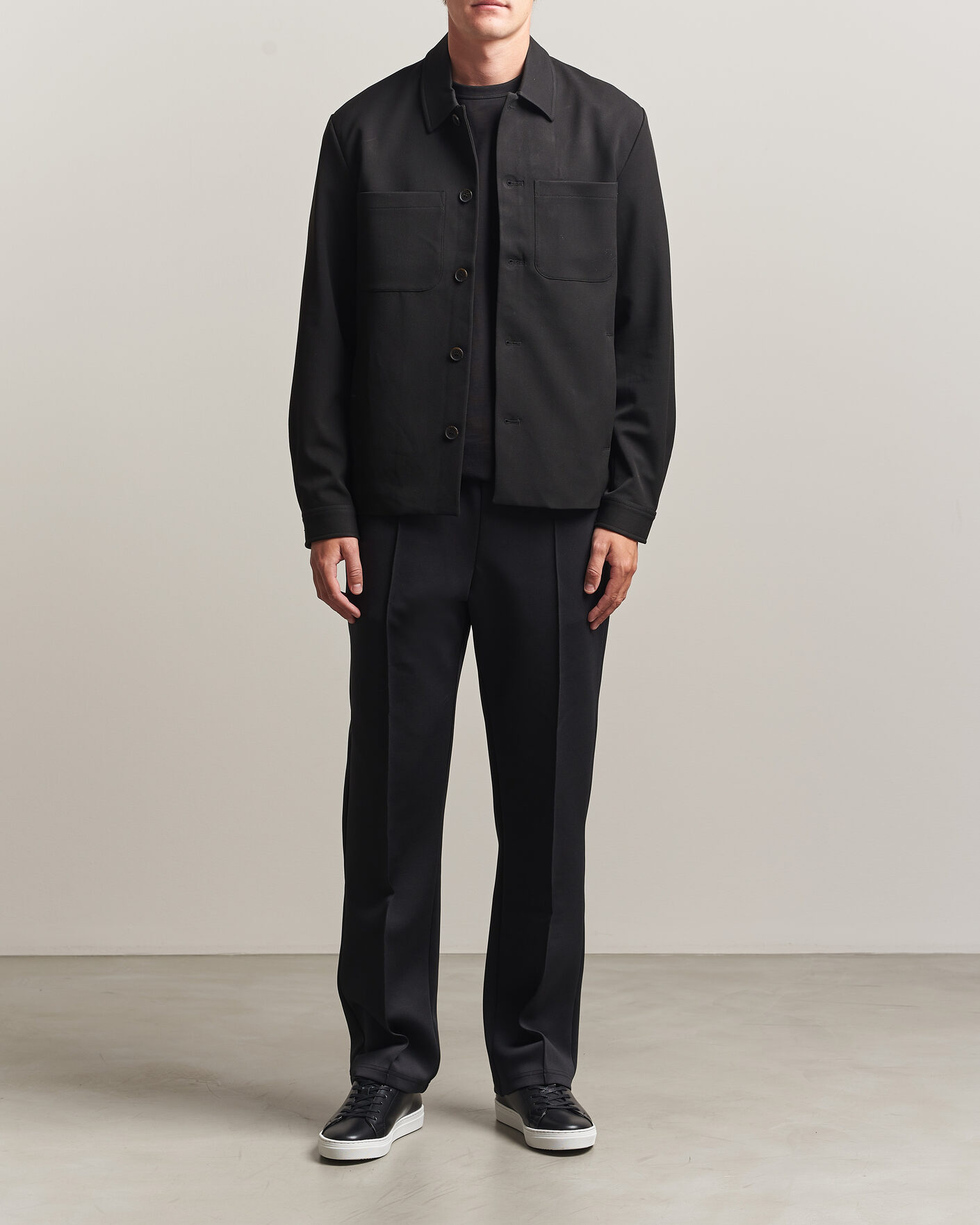 Men | Shirts | LES DEUX | Marsielle Hybrid Jacket Black
