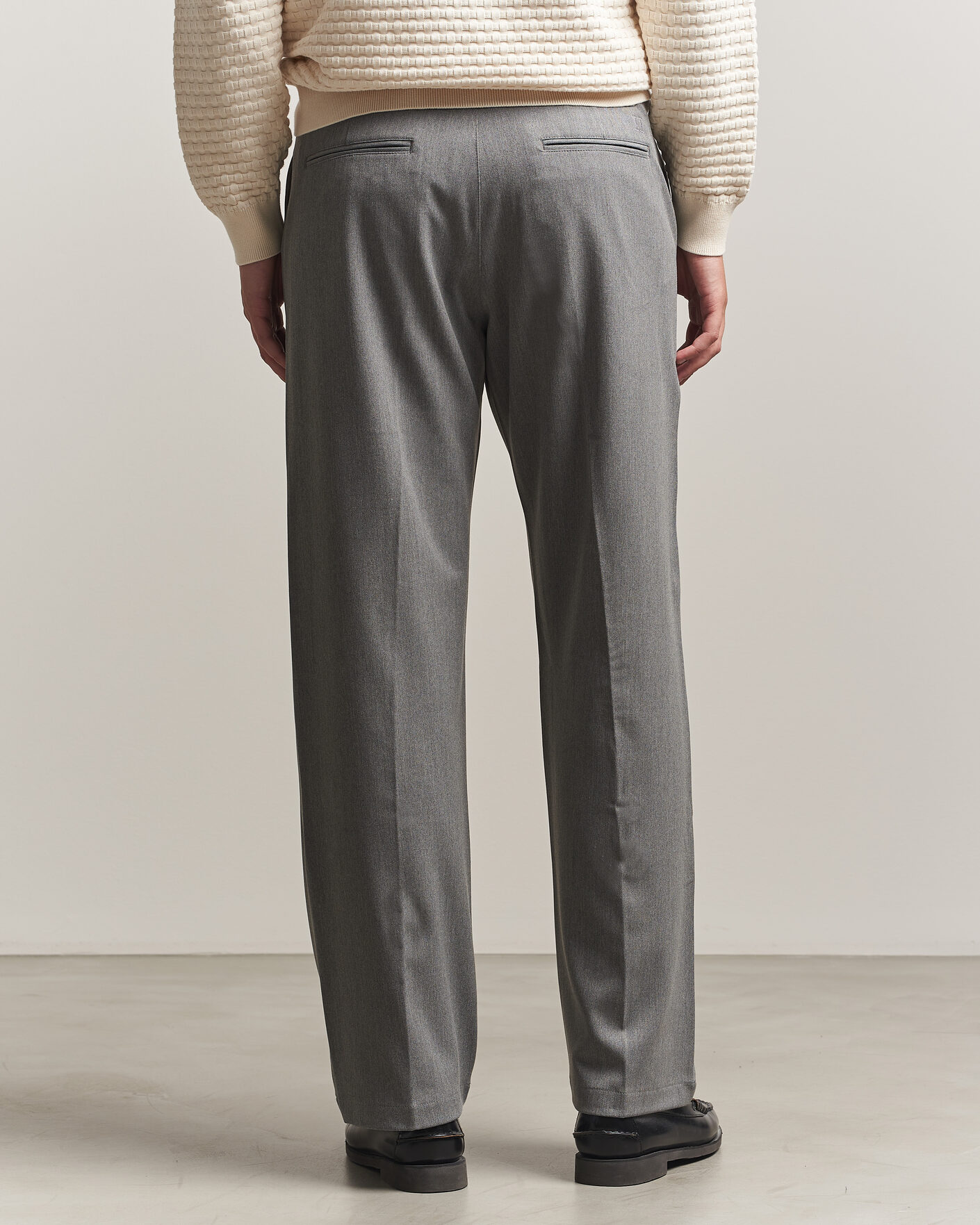 Men | Trousers | LES DEUX | Como Solid Slack Pants Grey Melange