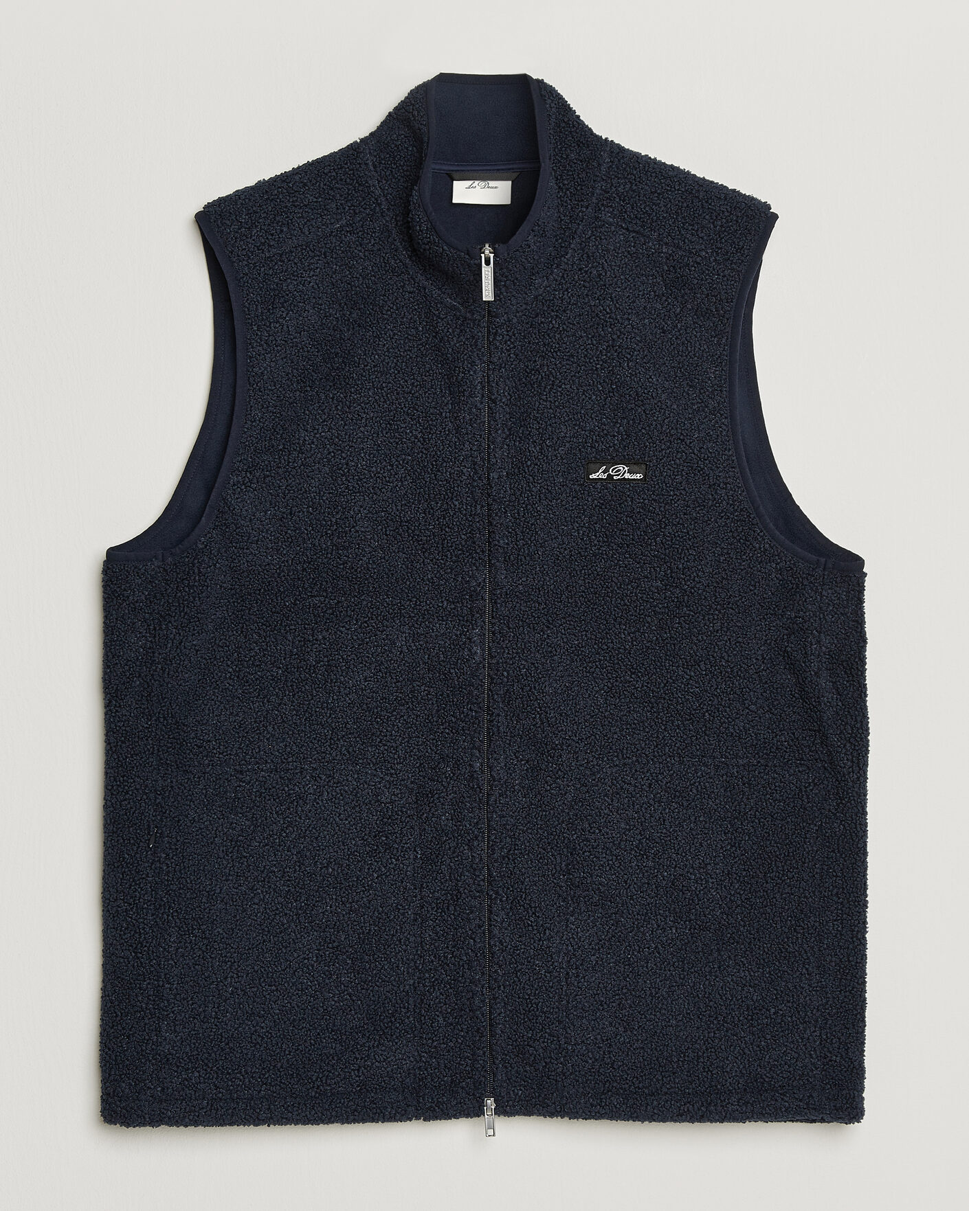 Men | Gilets | LES DEUX | Patch Teddy Vest Dark Navy