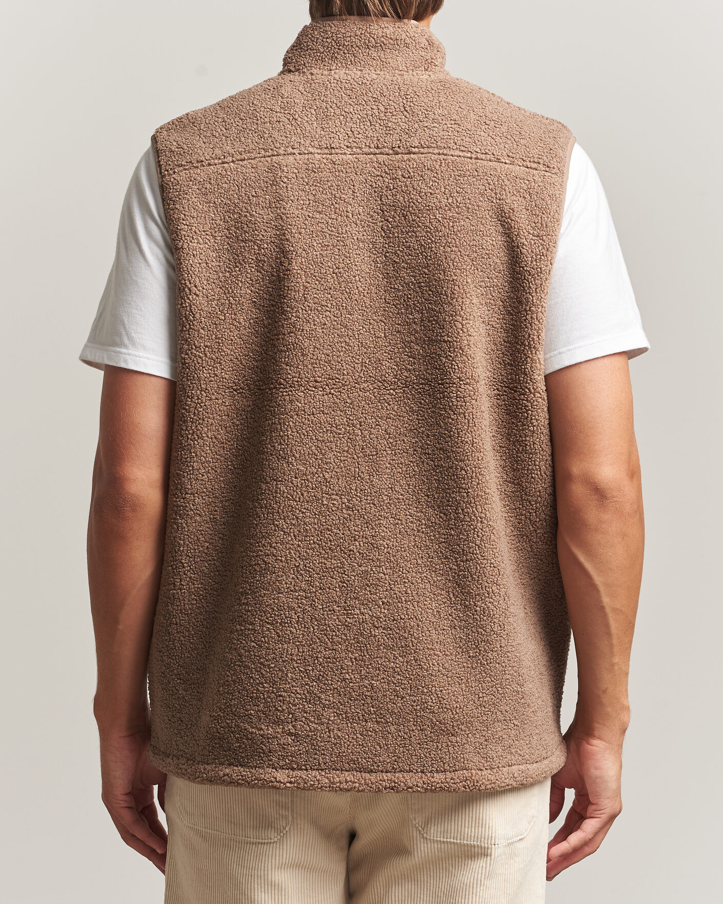 Men | Gilets | LES DEUX | Patch Teddy Vest Caribou