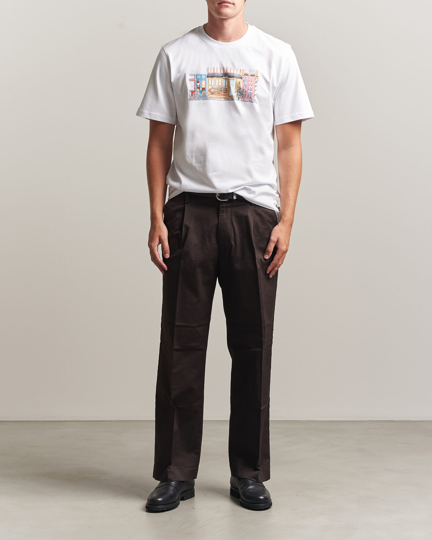 Men | T-Shirts | LES DEUX | Market T-Shirt White