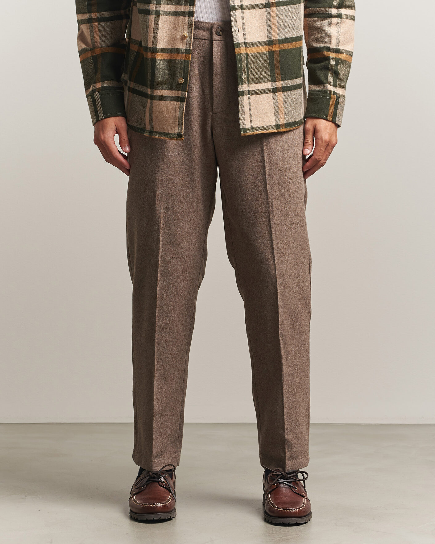 Men | Trousers | LES DEUX | Wool Reg Suit Pants Caribou