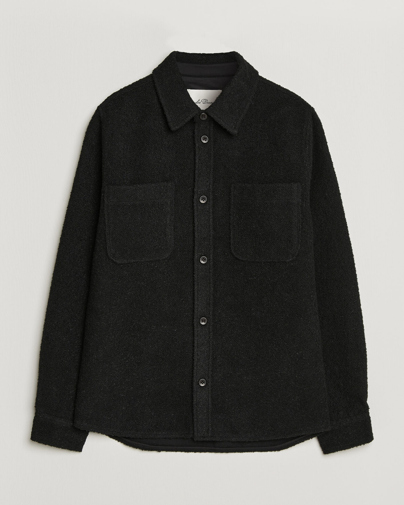 Men | Shirts | LES DEUX | Boucle Overshirt Black