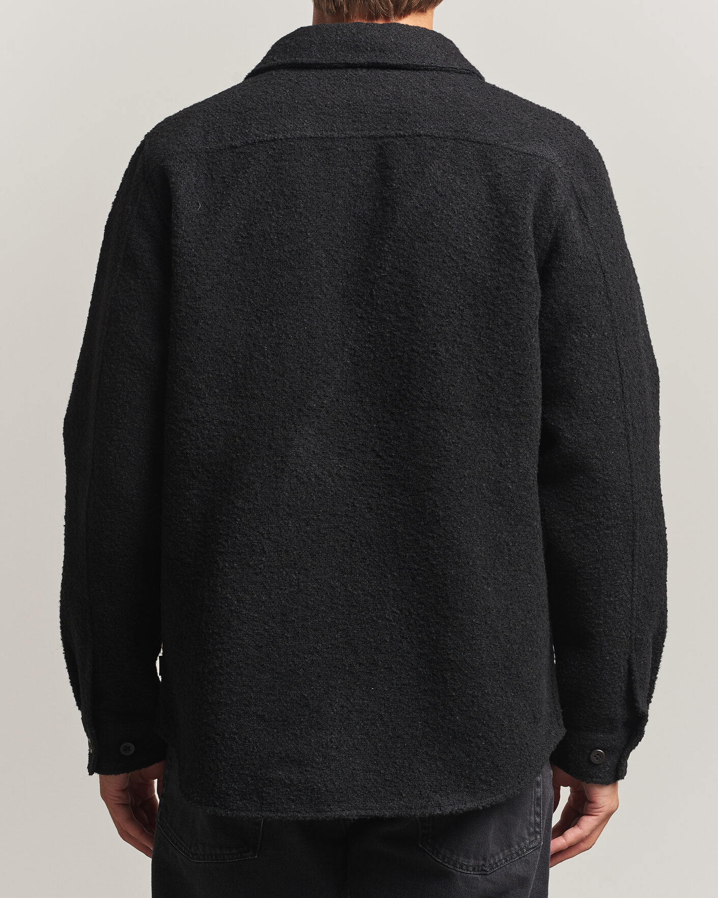 Men | Shirts | LES DEUX | Boucle Overshirt Black