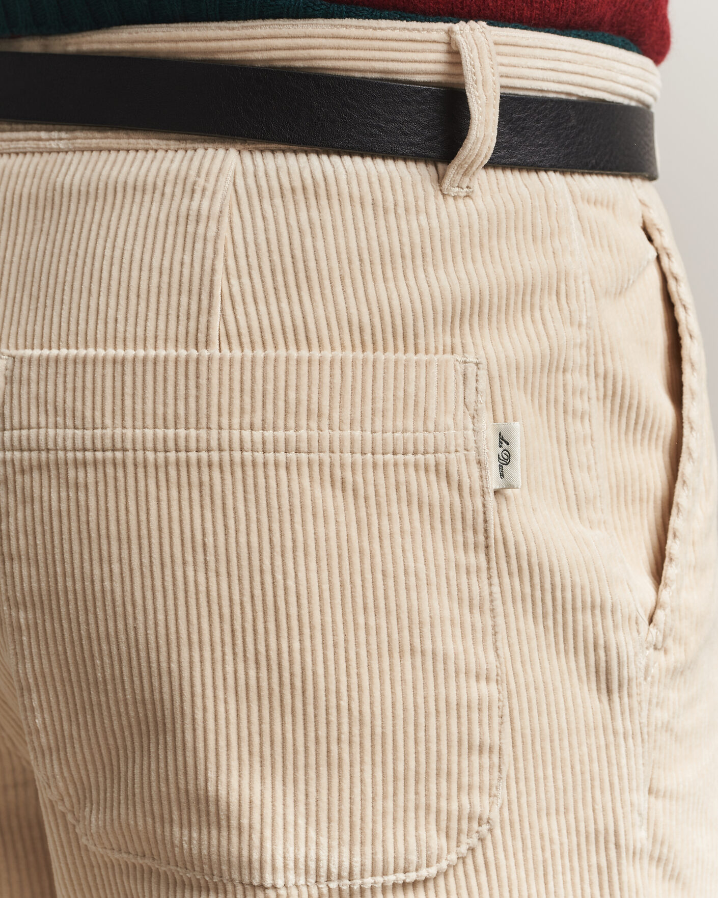Men | Trousers | LES DEUX | Corduroy Tapered Pants Ivory