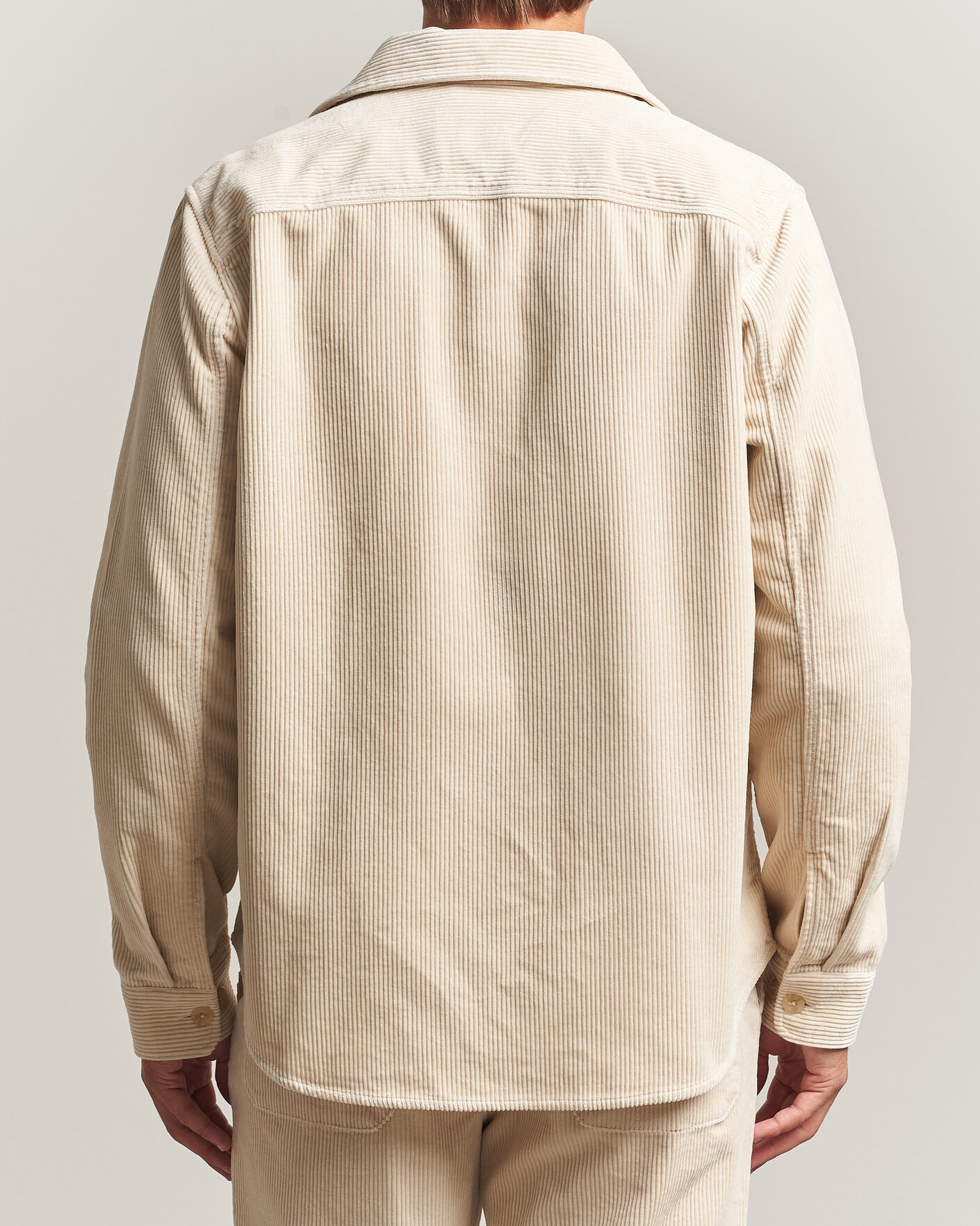 Men | Shirts | LES DEUX | Corduroy Overshirt Ivory
