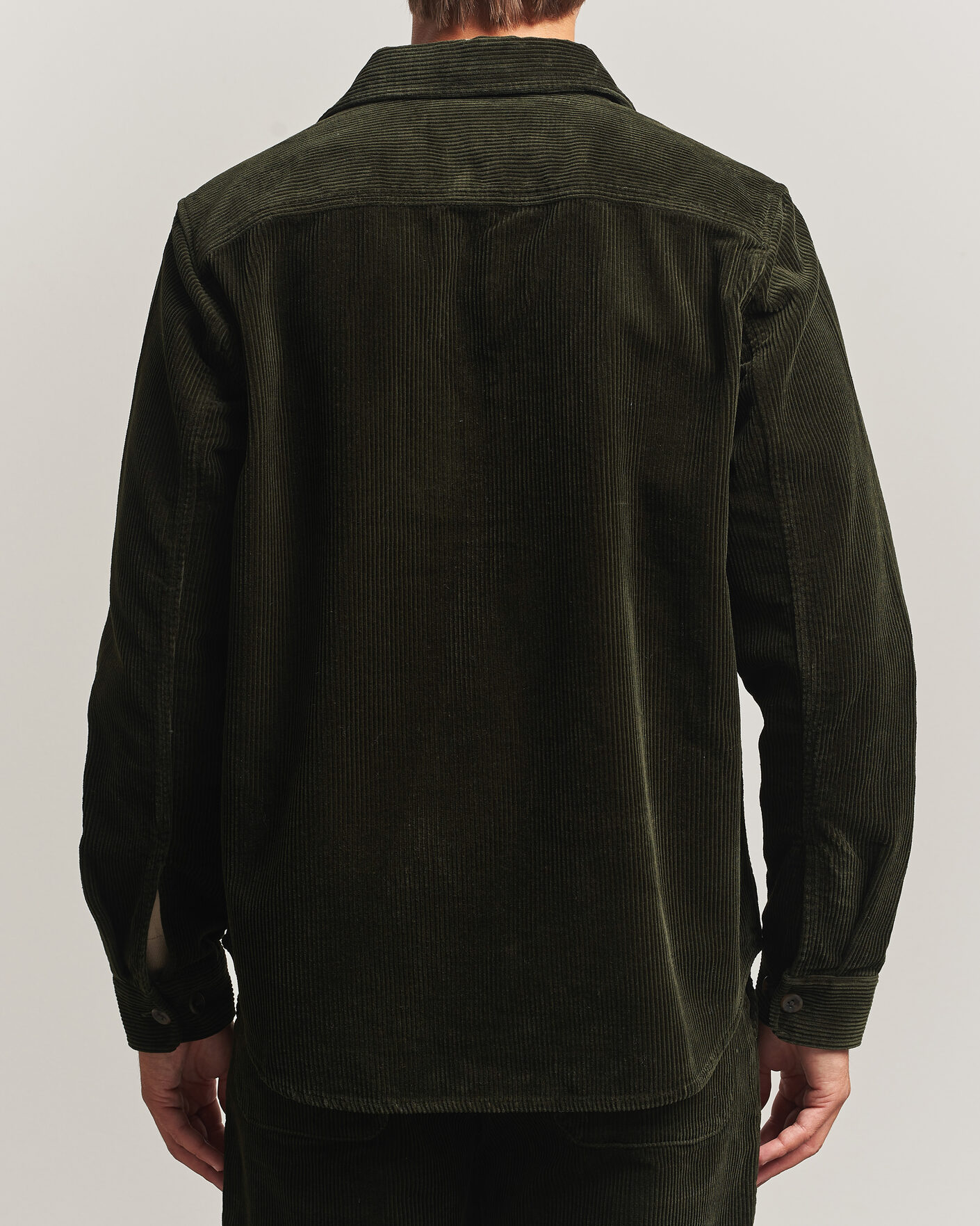 Men | Shirts | LES DEUX | Corduroy Overshirt Rosin Green